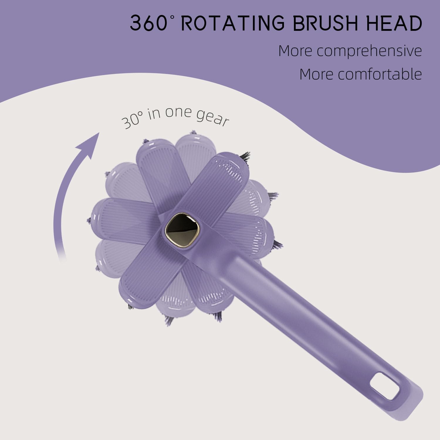 2PCS Rotating Crevice Cleaning Brush for Kitchen and Bathroom