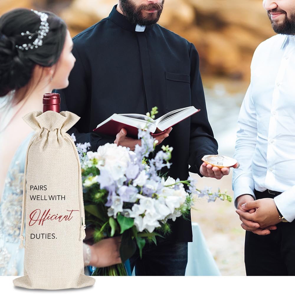 YAANUNULU Wine Bag with Greeting Card for Wedding Registry