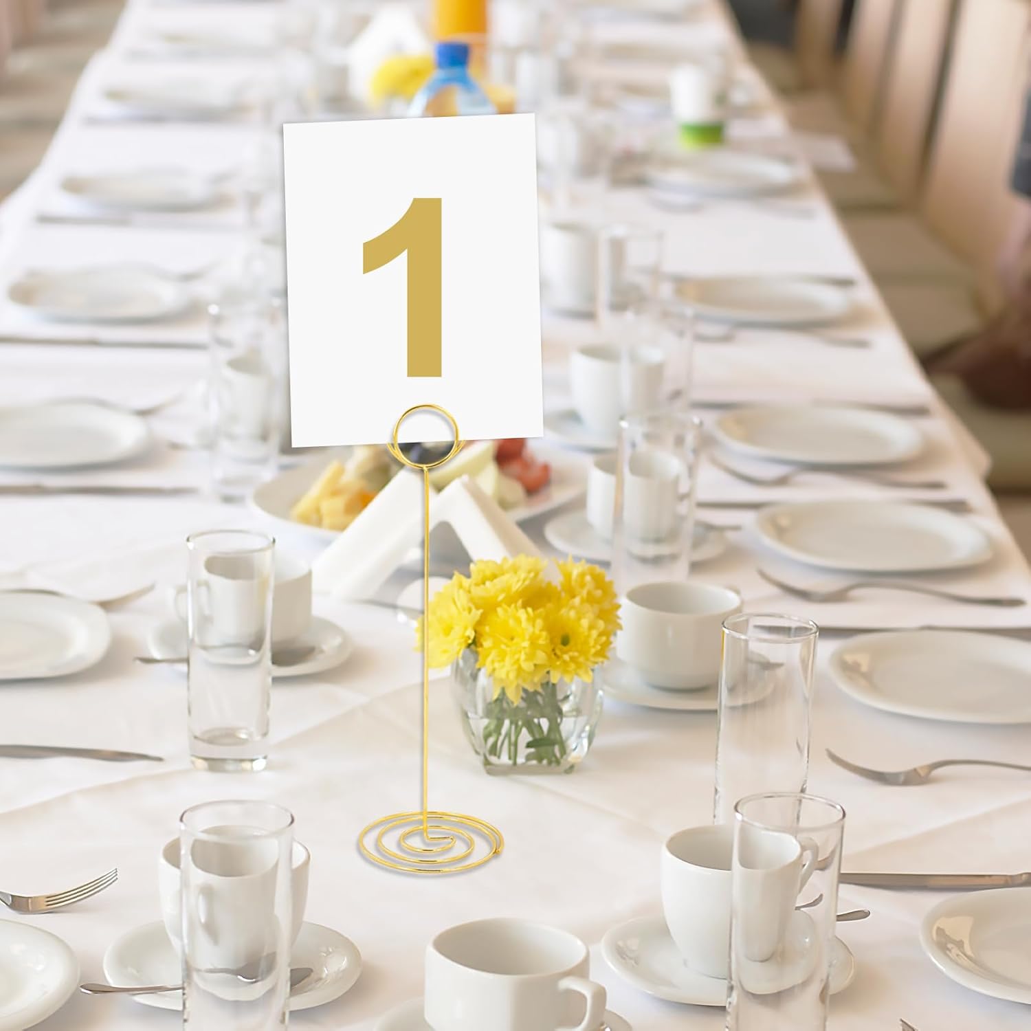 36 PCS Gold Table Number Holders with 3 Sizes