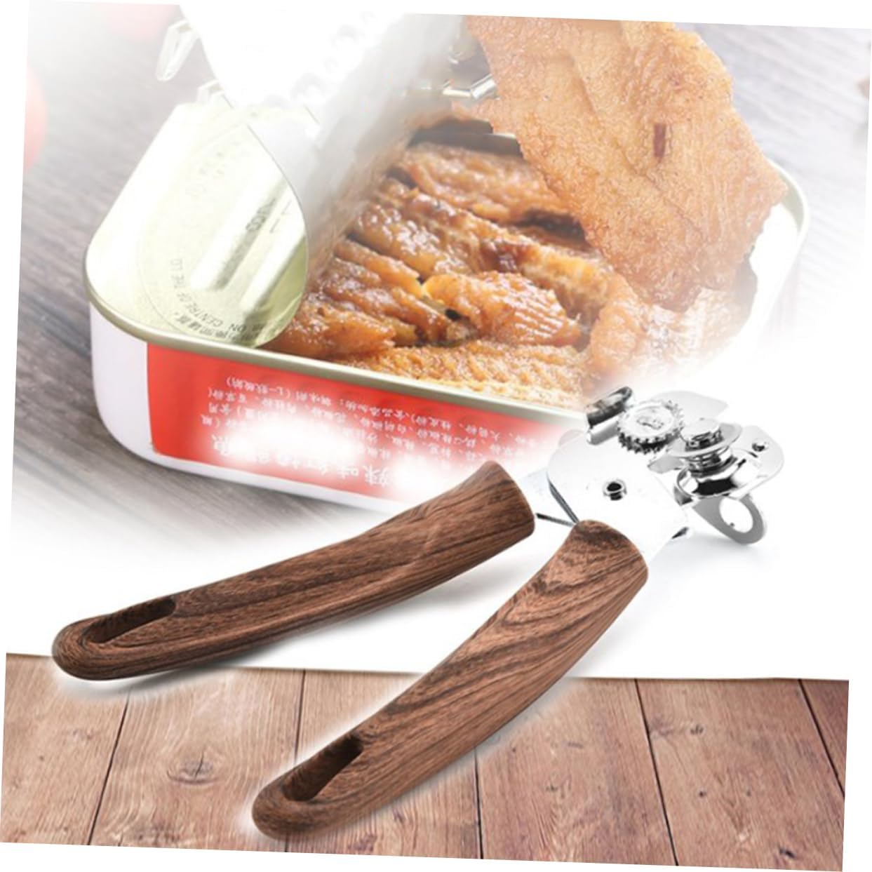 Heavy Duty Stainless Steel Can Opener with Grip Handle