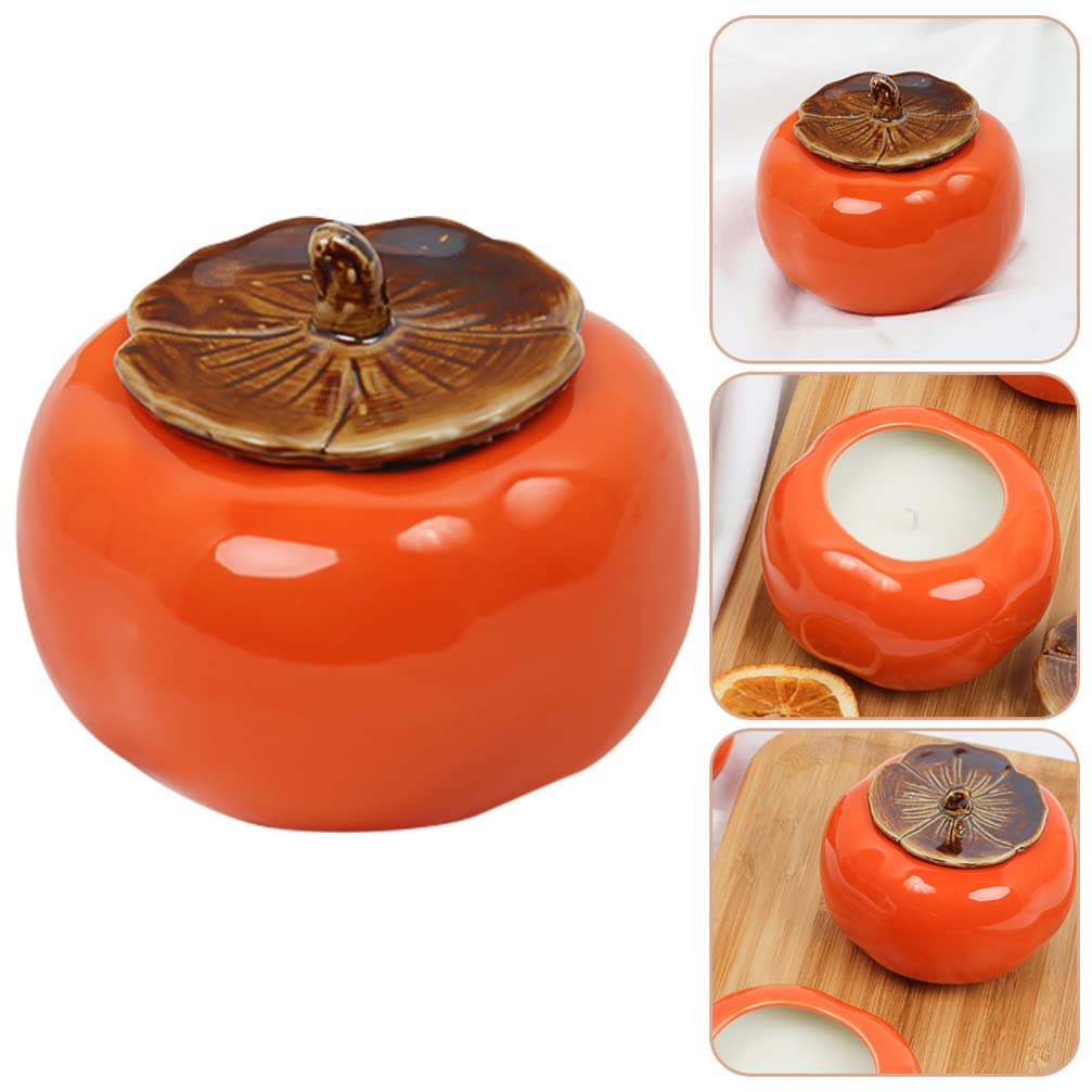 Beaupretty Ceramic Candle Cup for Decor and Storage