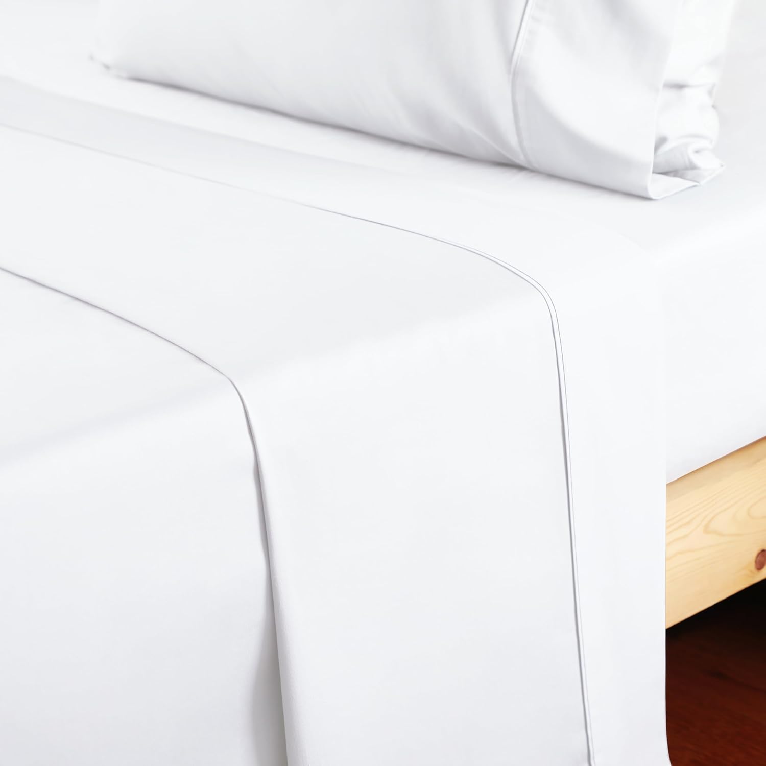 Zaizaihome Cotton Cal King Flat Sheet Only 600 Thread Count