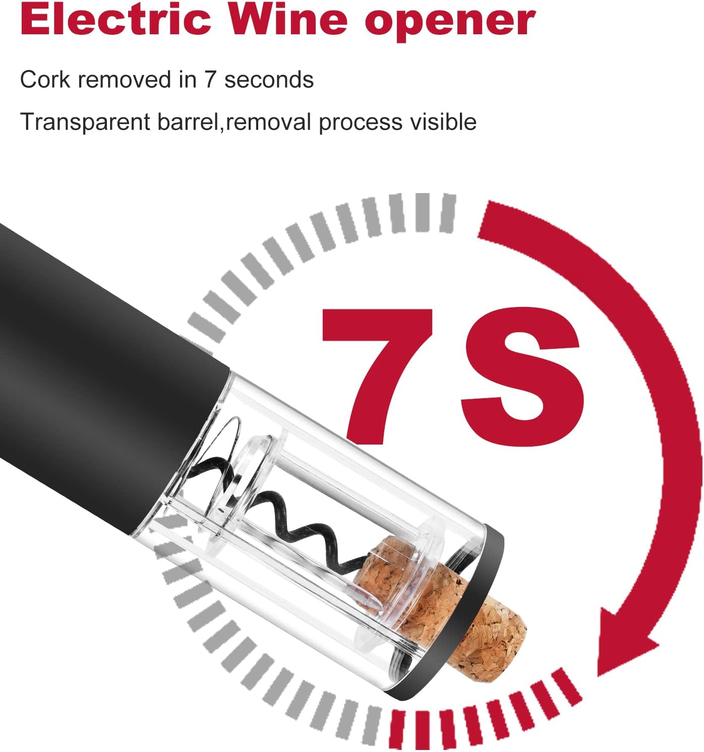 SCHACHUP Electric Wine Opener with Foil Cutter