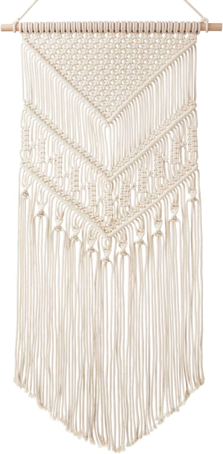 Mkono Macrame Wall Hanging Decor 17x33 Inches