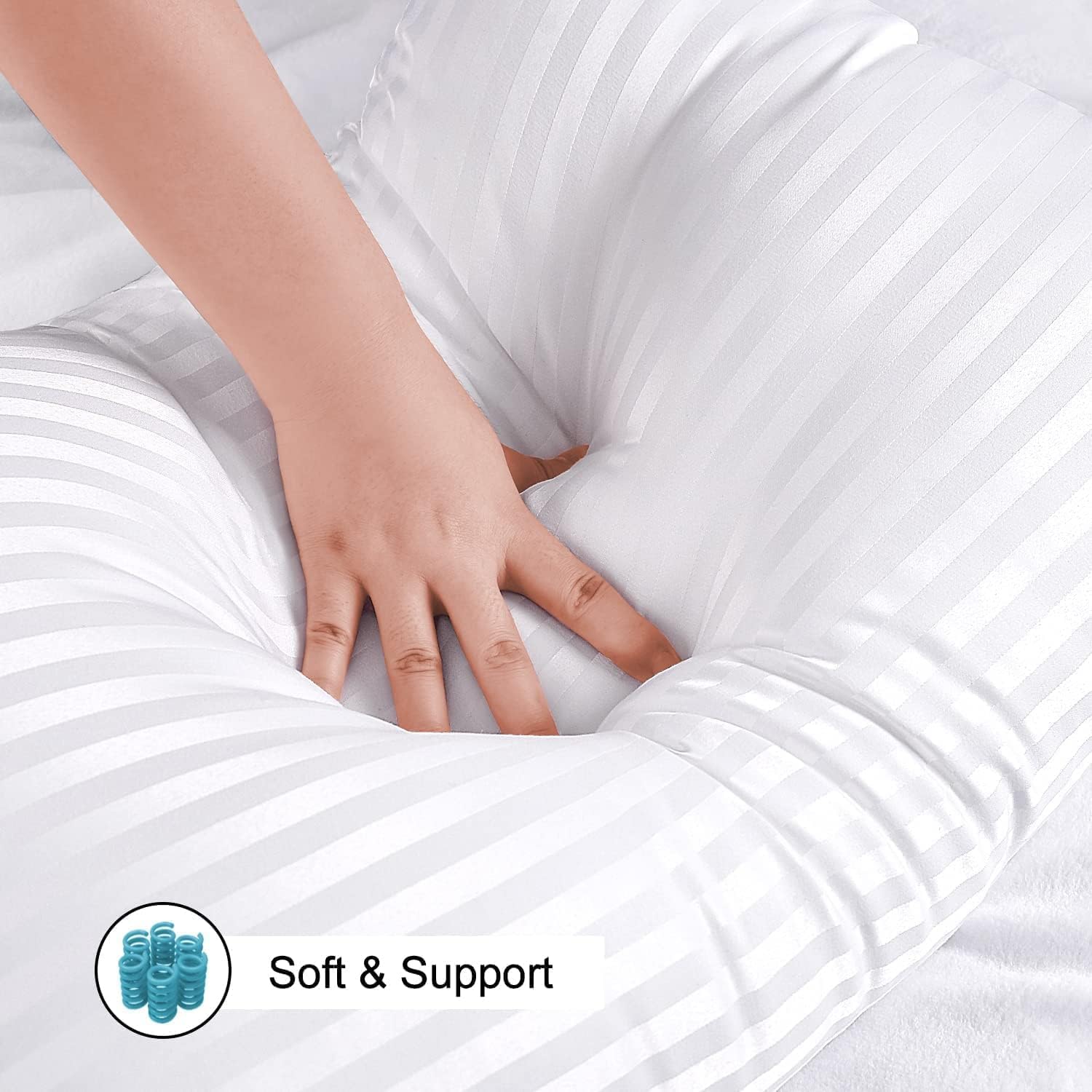 EIUE Hotel Bed Pillows 2 Pack Queen Size 20x30 Inches