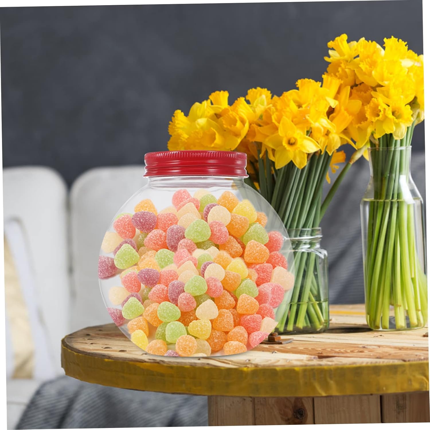 5pcs Christmas Shaped Candy Jar for Parties and Celebrations