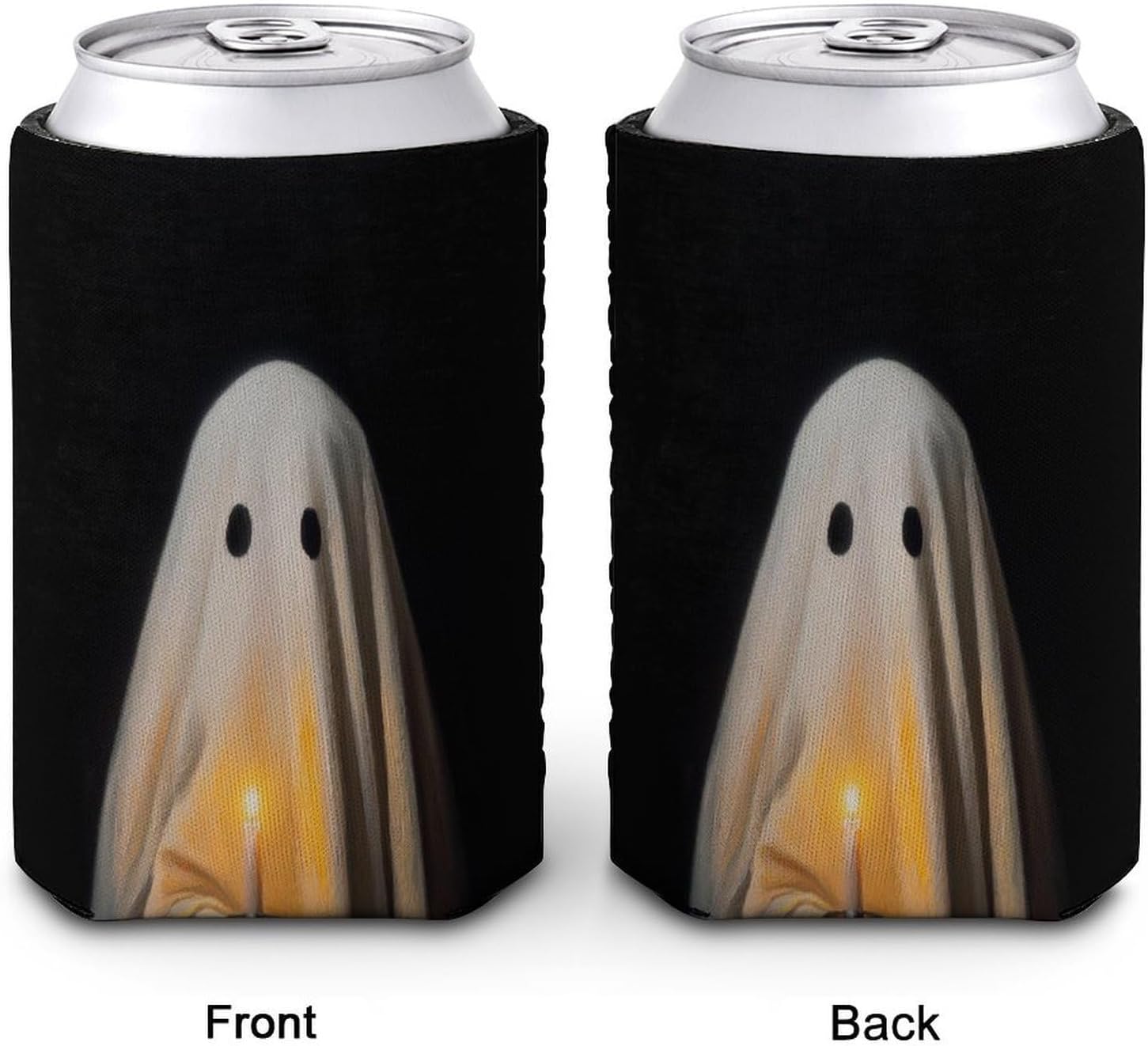 Cute Ghost Beer Can Cooler Sleeve for Halloween Party