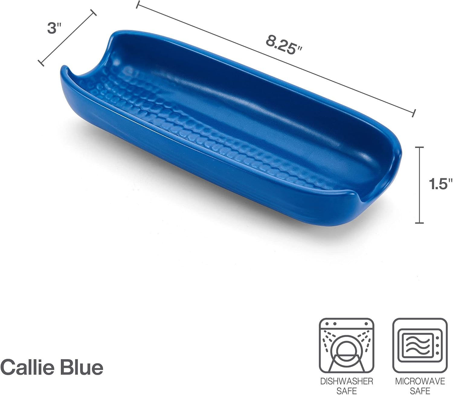 Pfaltzgraff Callie Stoneware Corn Plates Set Of 4 Blue