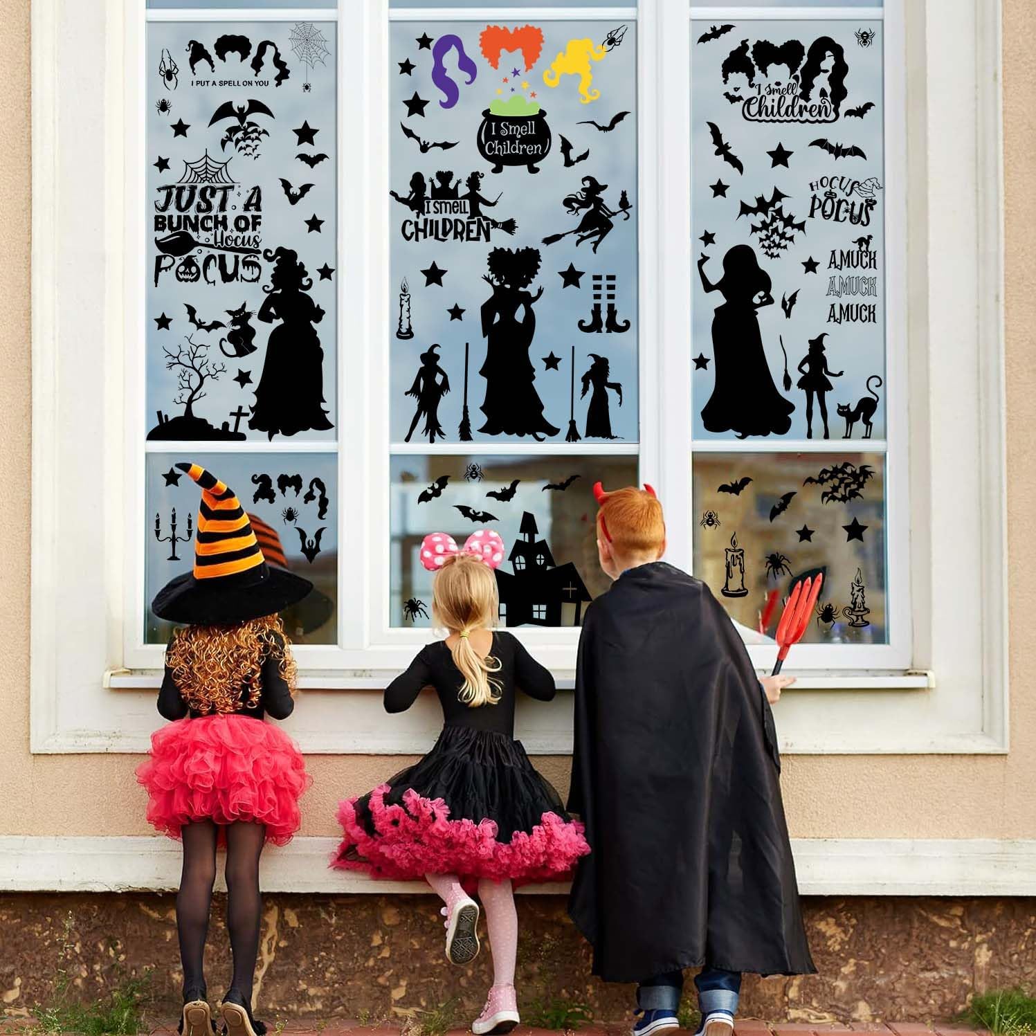 Hocus Pocus Halloween Window Decals 91 Pcs Set