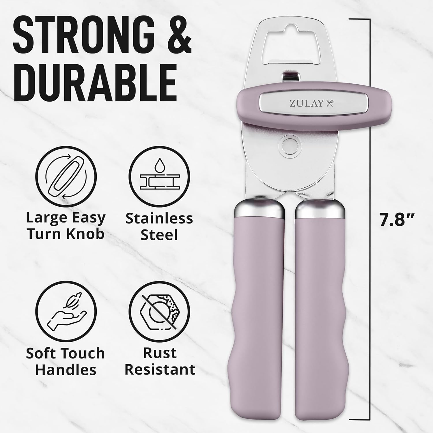 Zulay Kitchen Manual Can Opener with Bottle Opener