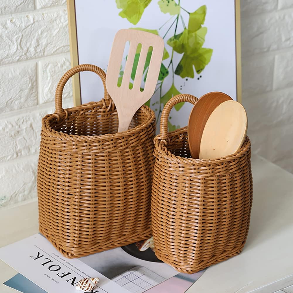 Hanging Woven Storage Basket Large