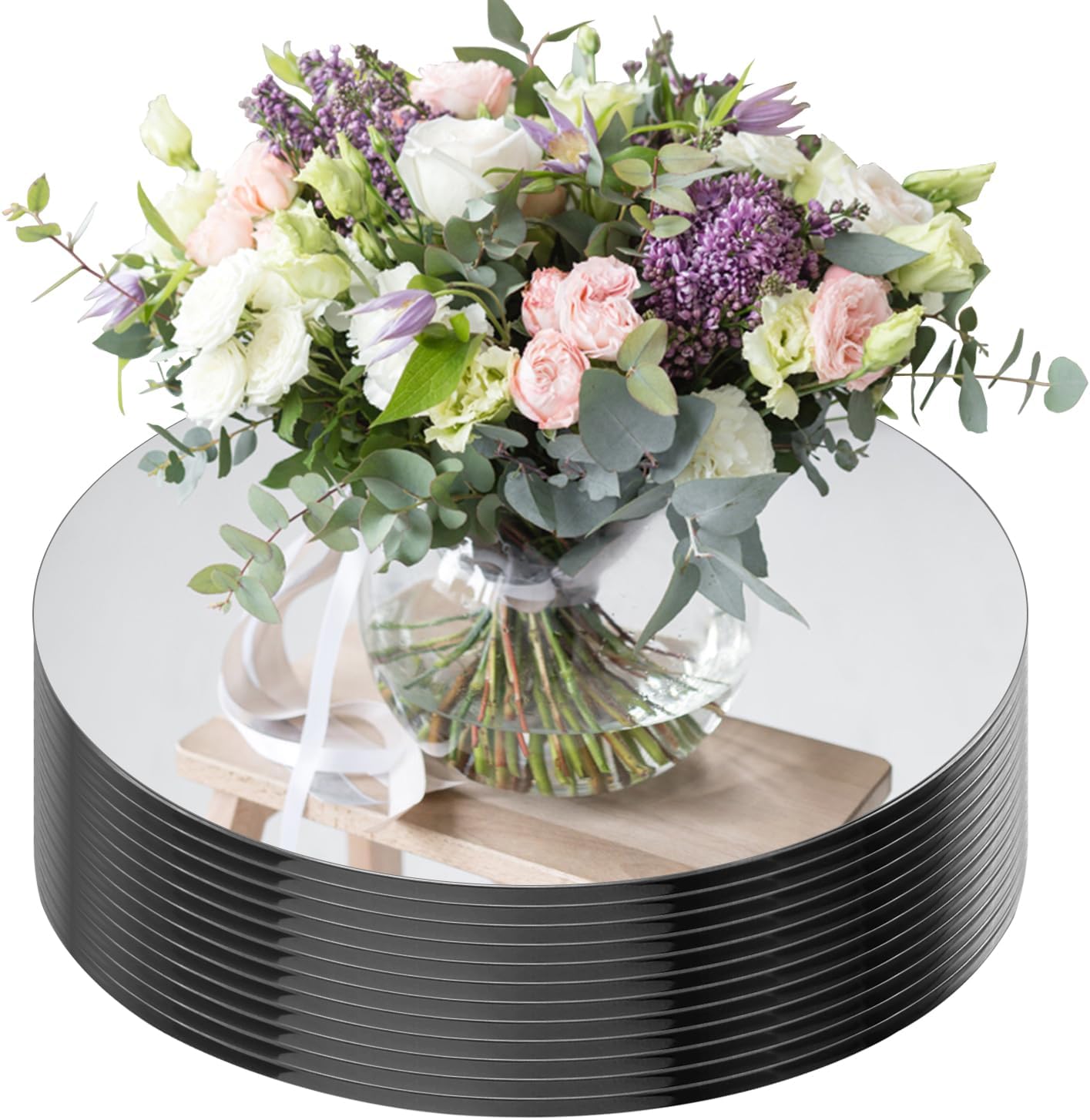 Seelenruhe 12 Inch Round Mirrors for Centerpieces