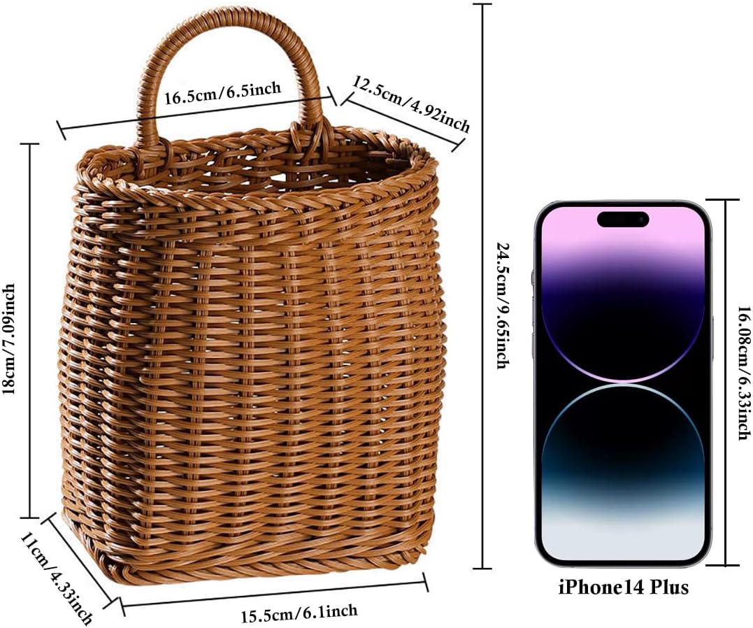Hanging Woven Storage Basket Large