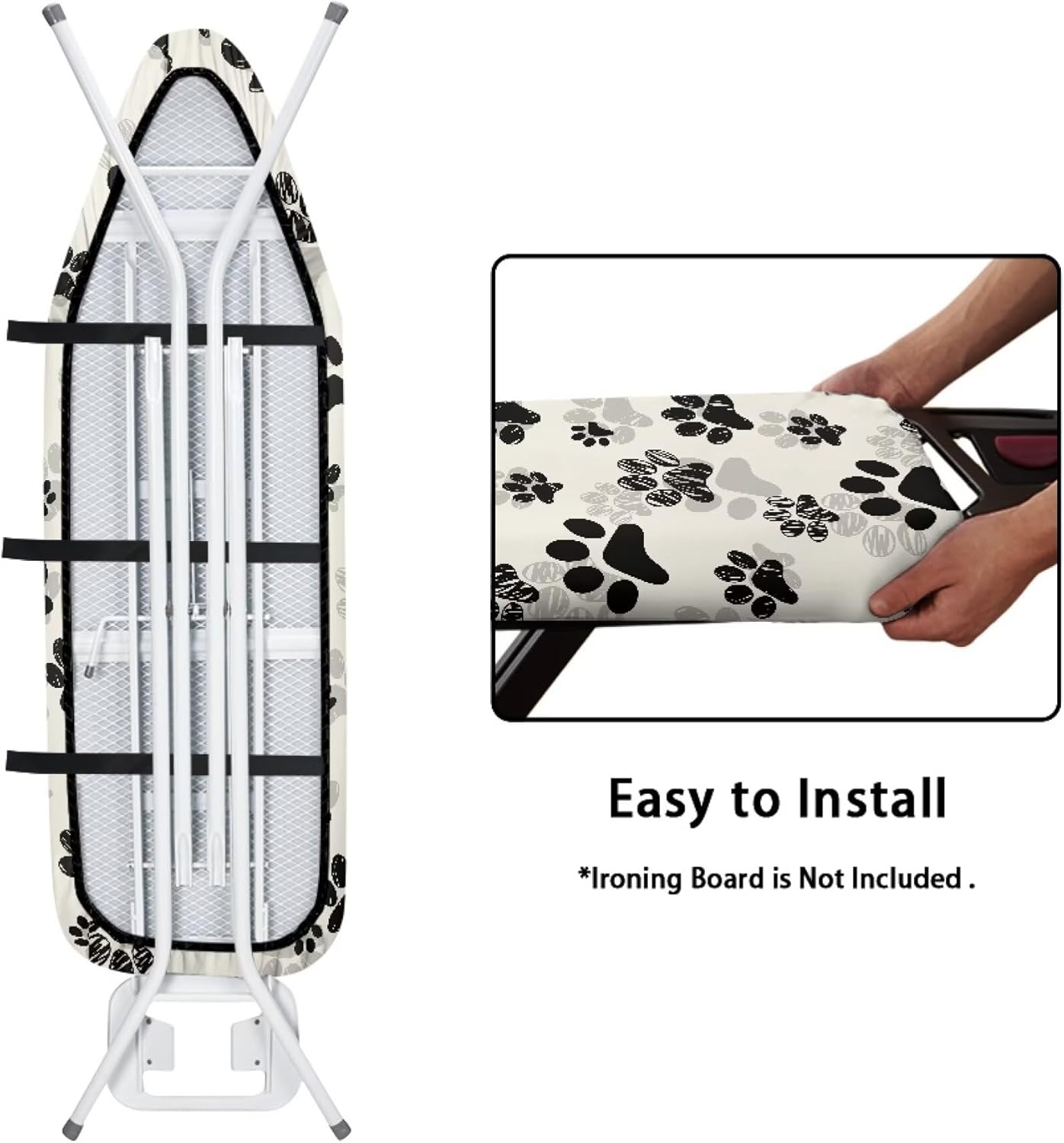 Ironing Board Cover Standard 15x54 with Hook Loop Strap