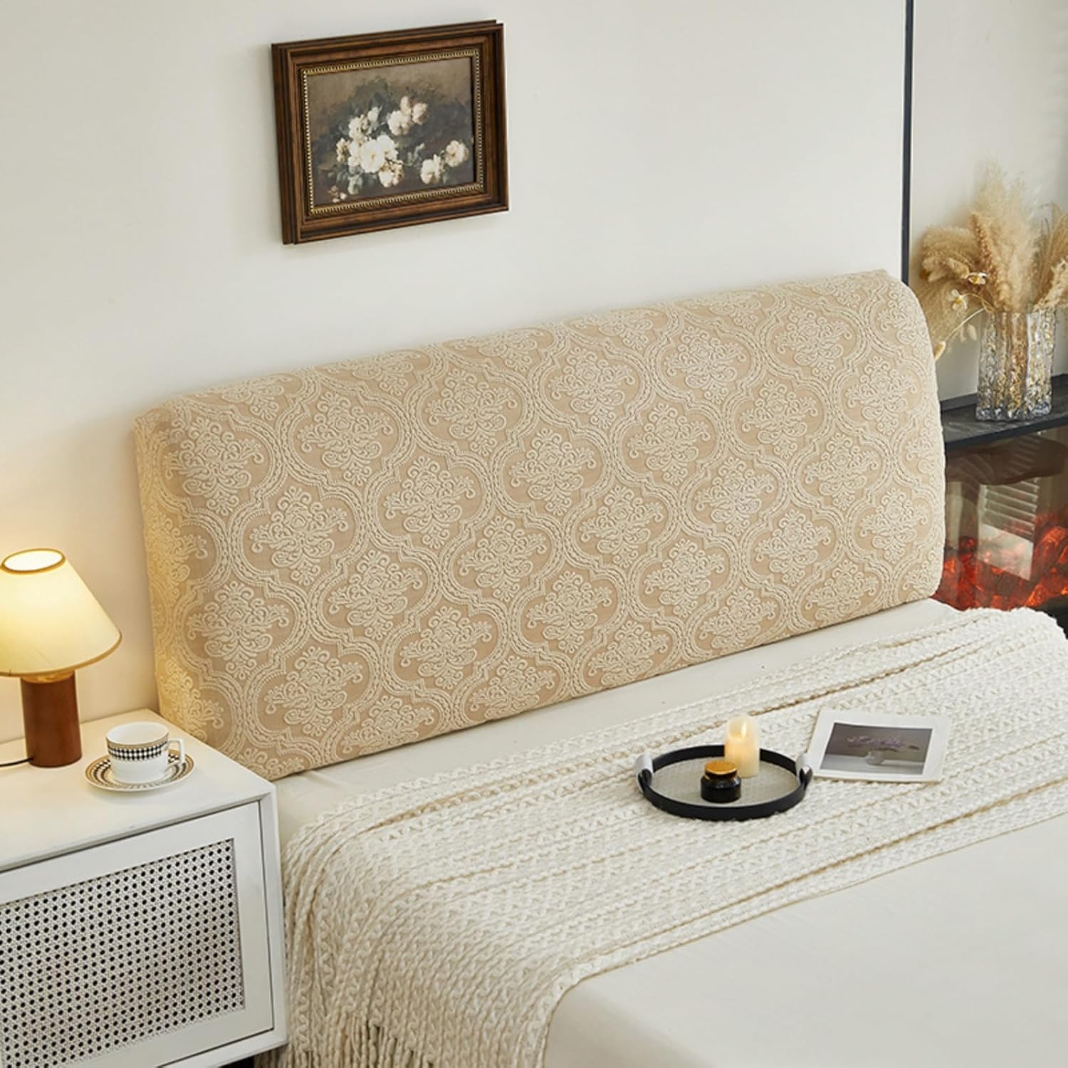EFELIM Stretch Headboard Cover for Queen Size Bed