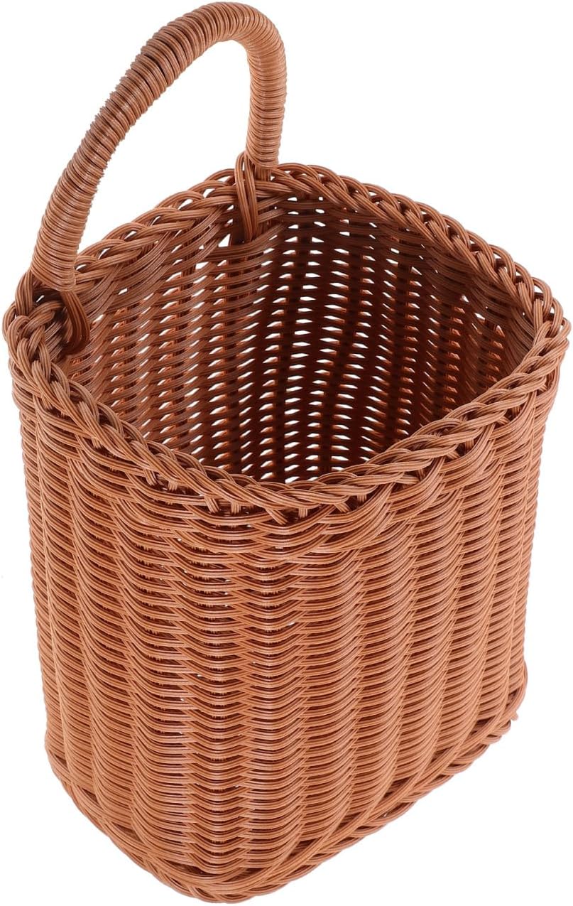 Angoily Hanging Wicker Basket for Home and Outdoor Use
