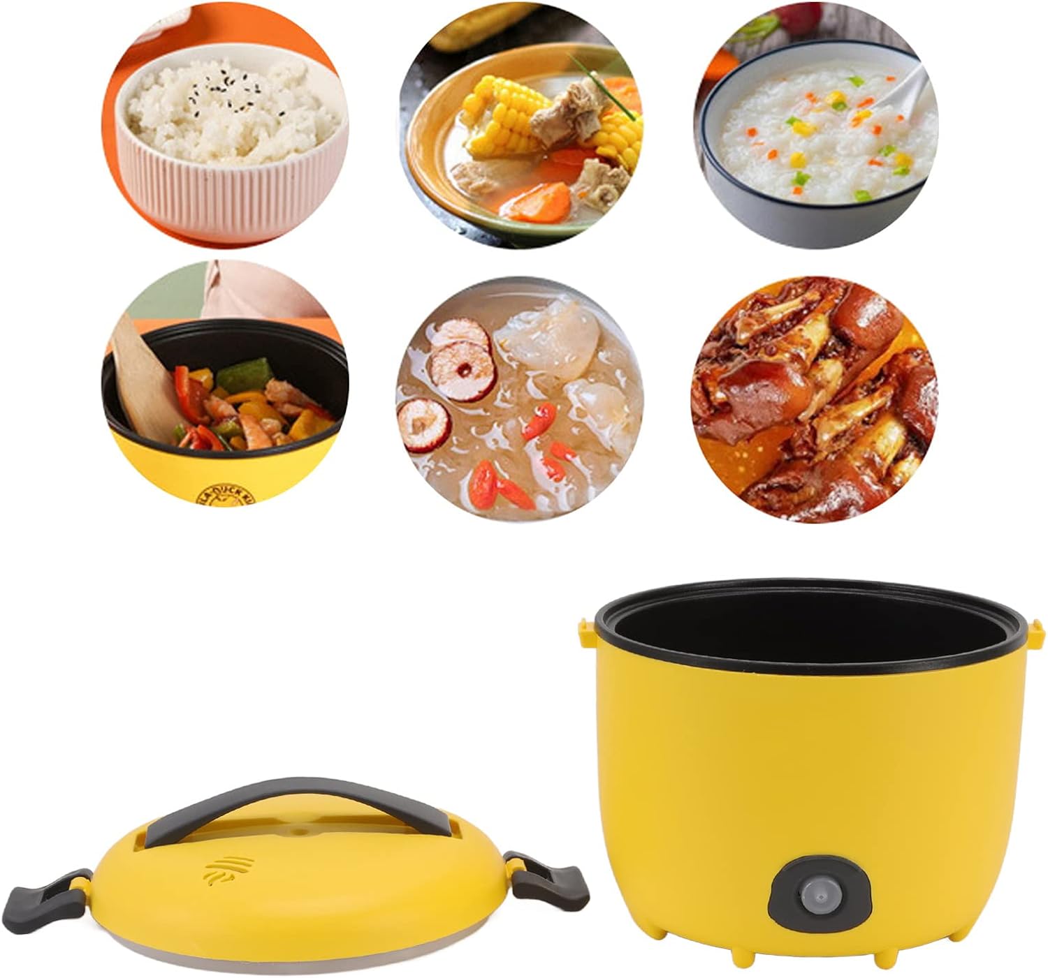 TOPINCN Multi Functional 2L Mini Electric Rice Cooker
