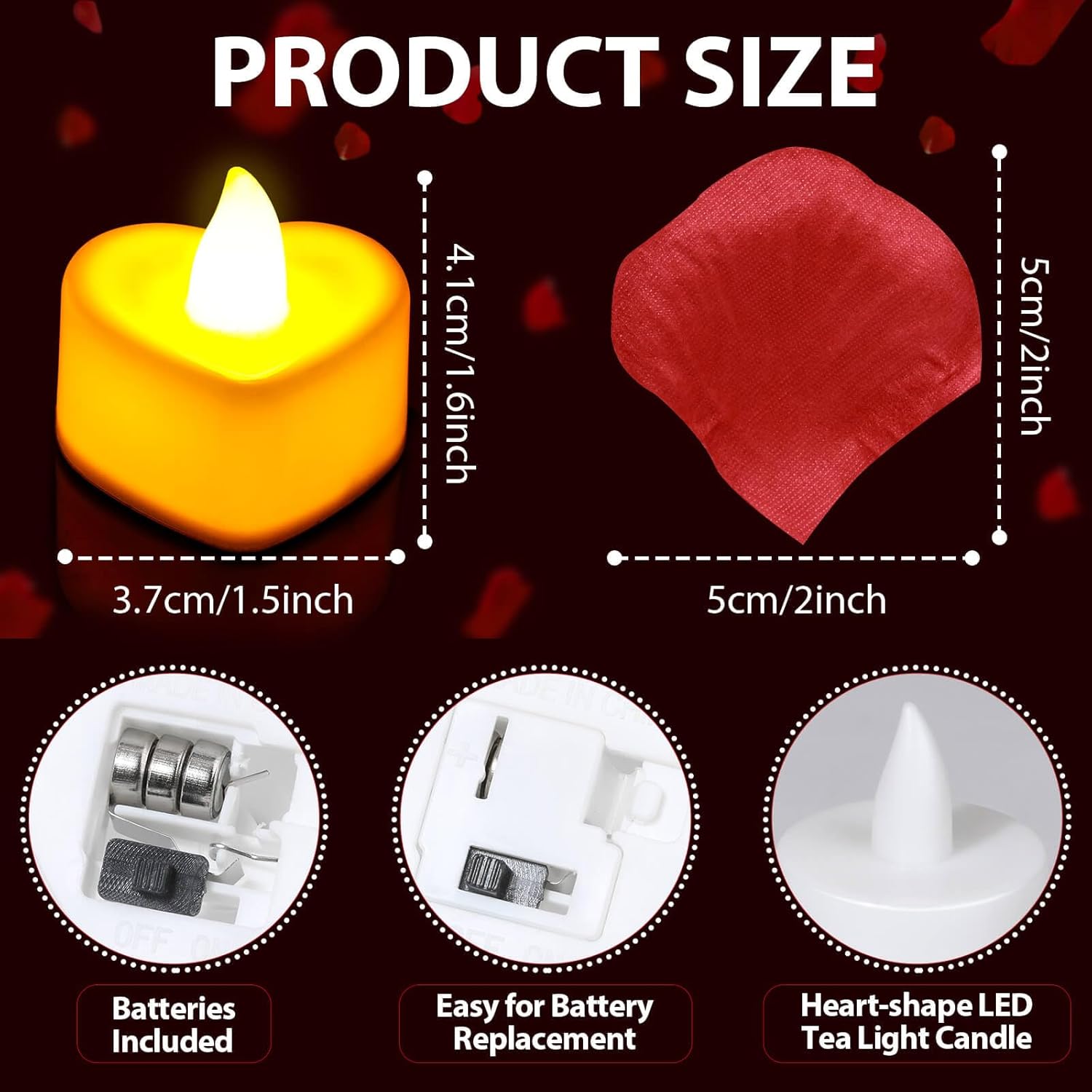 Flasoo Romantic Candle and Rose Petal Set
