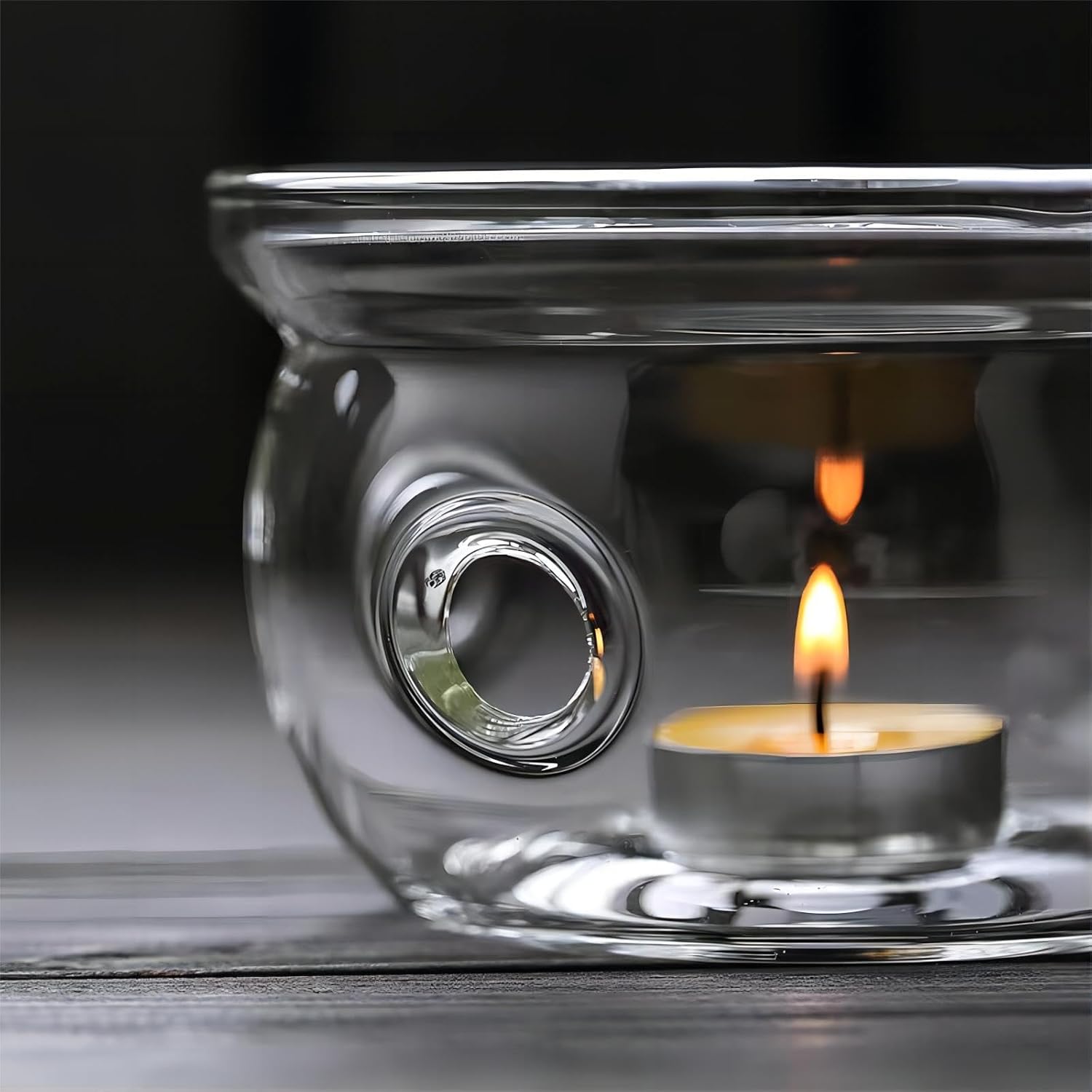 Bamboos Grocery LoKii Glass Teapot Warmer 6 Inches