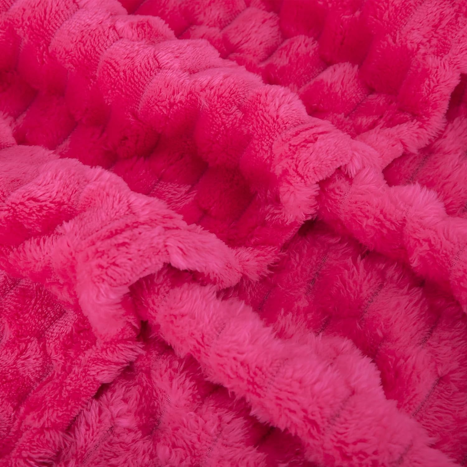 Puncuntex Hot Pink Throw Blanket 50x60 Inches