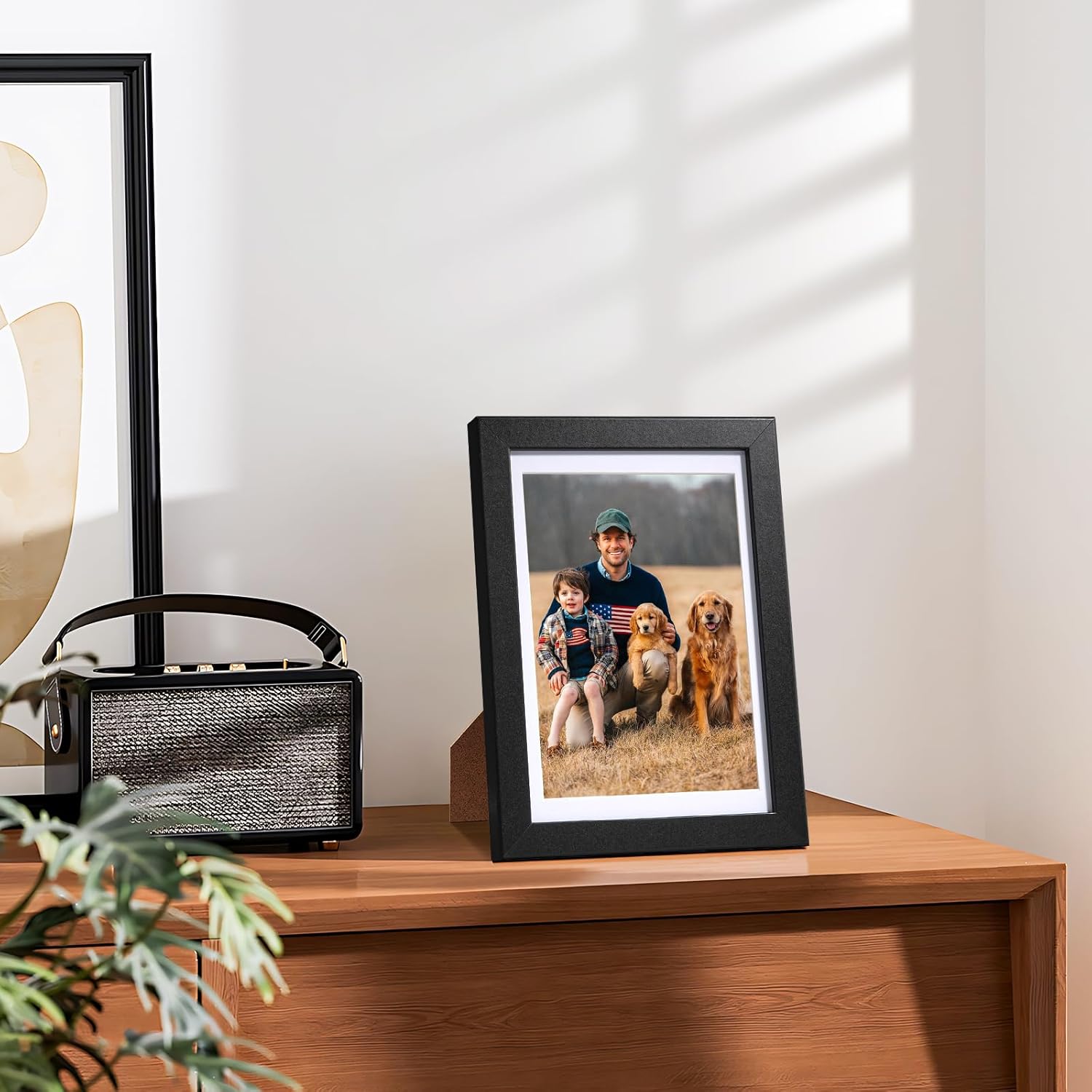 HappyHapi 4x6 Picture Frame Set of 10 Black