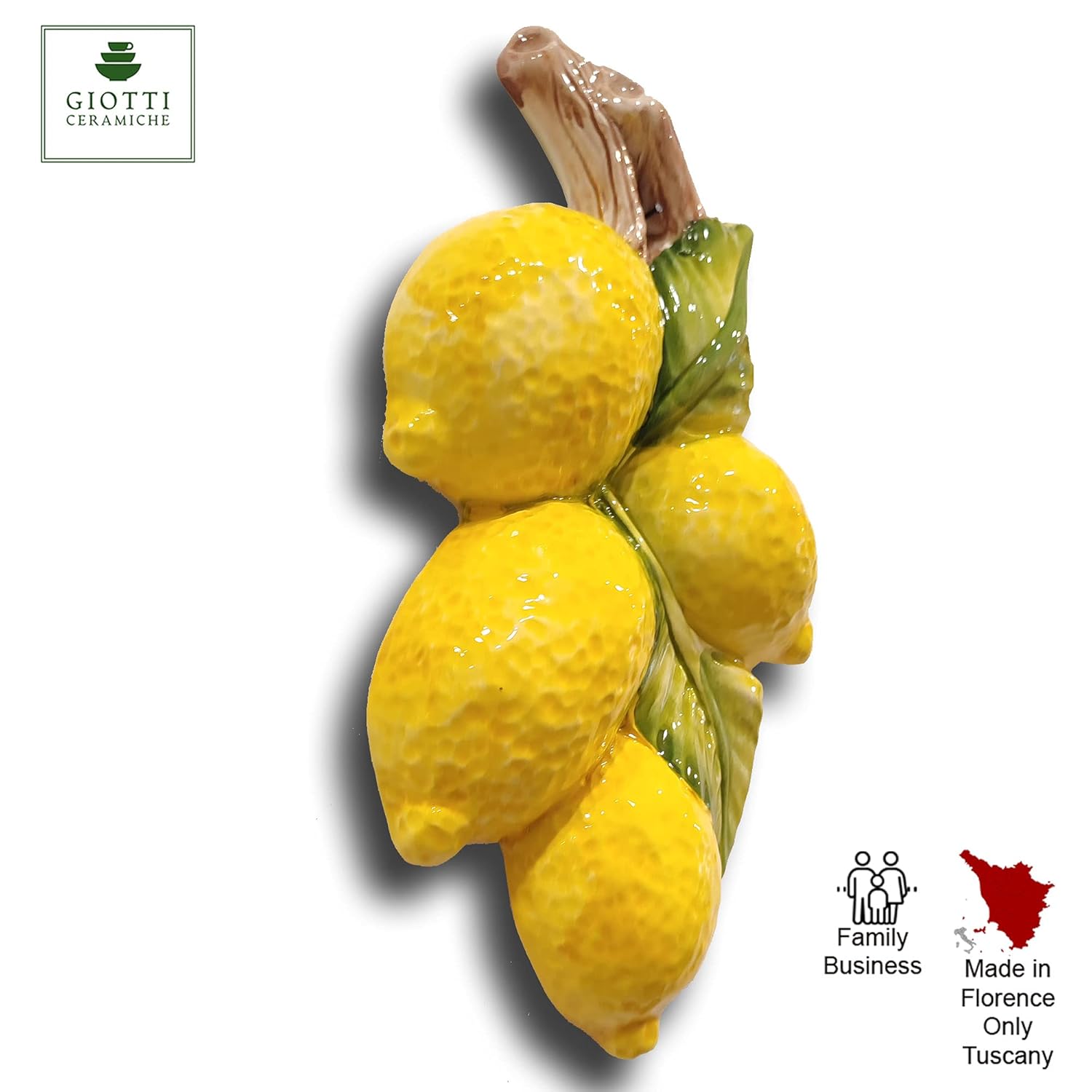 Italian Ceramic Lemons Wall Decoration for Kitchen