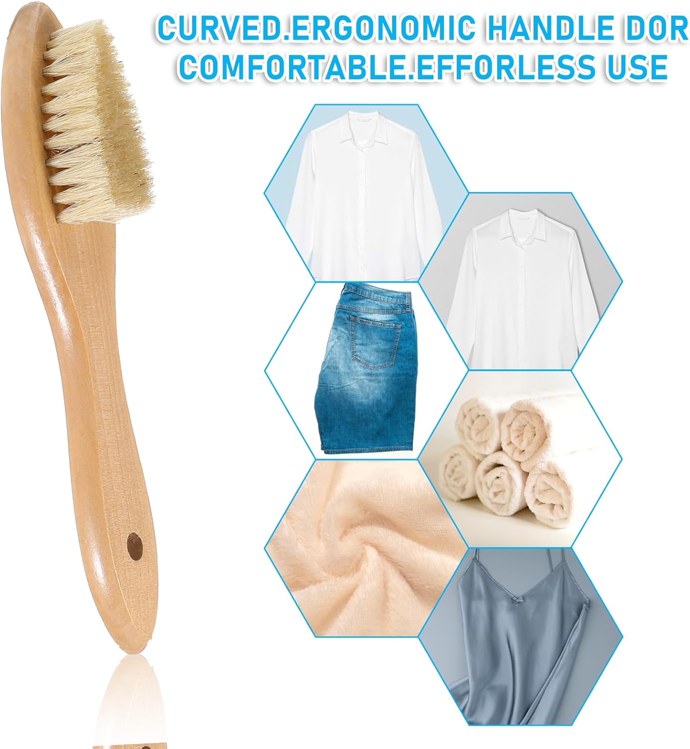 Ouligay Laundry Stain Brush for Delicate Fabrics and Shoes