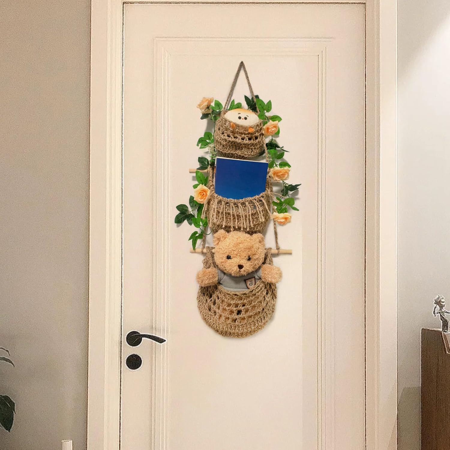 Handmade Jute Hanging Fruit Basket 3 Tier