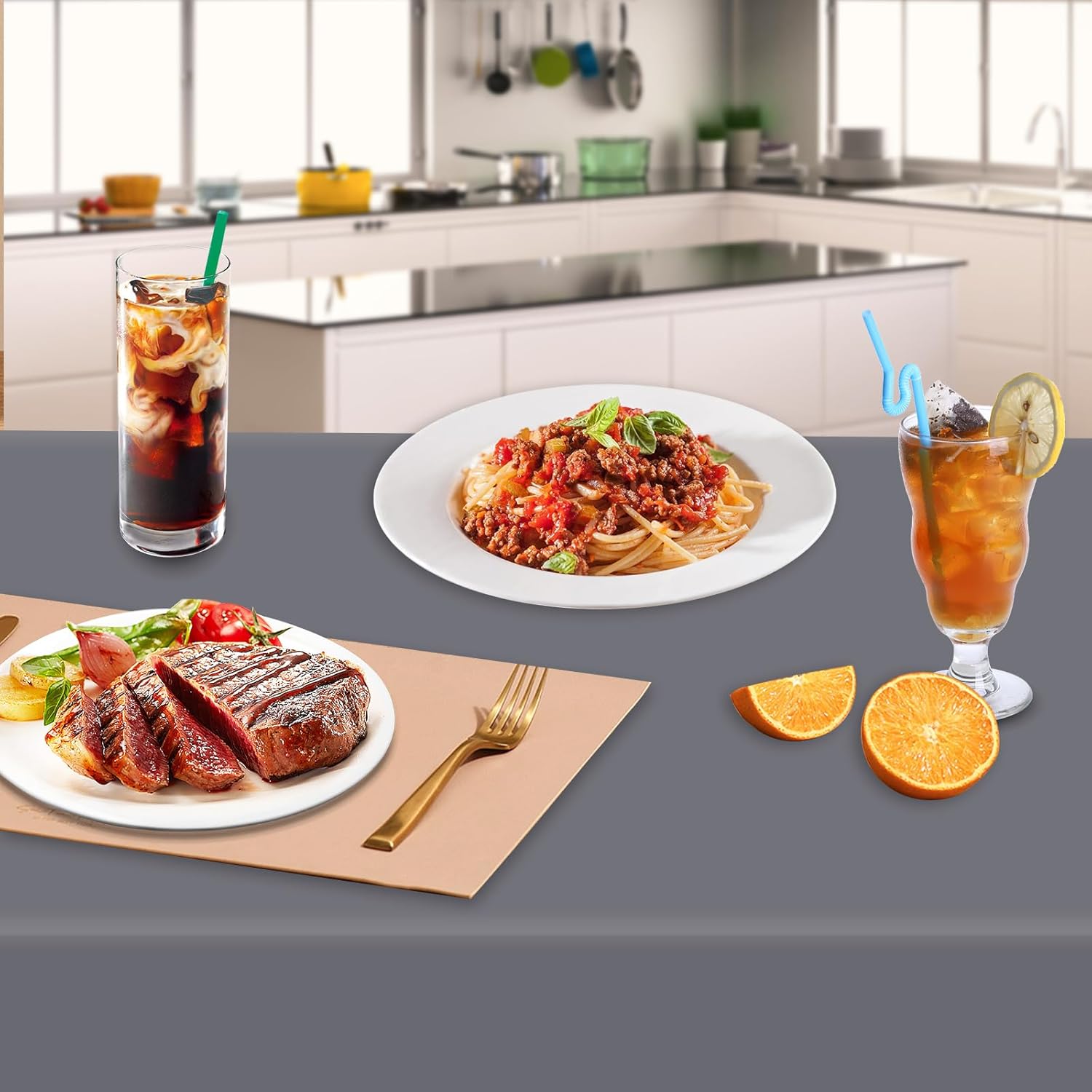 Sundee 3 Pack Premium Disposable Tablecloths 54x108 Rectangle