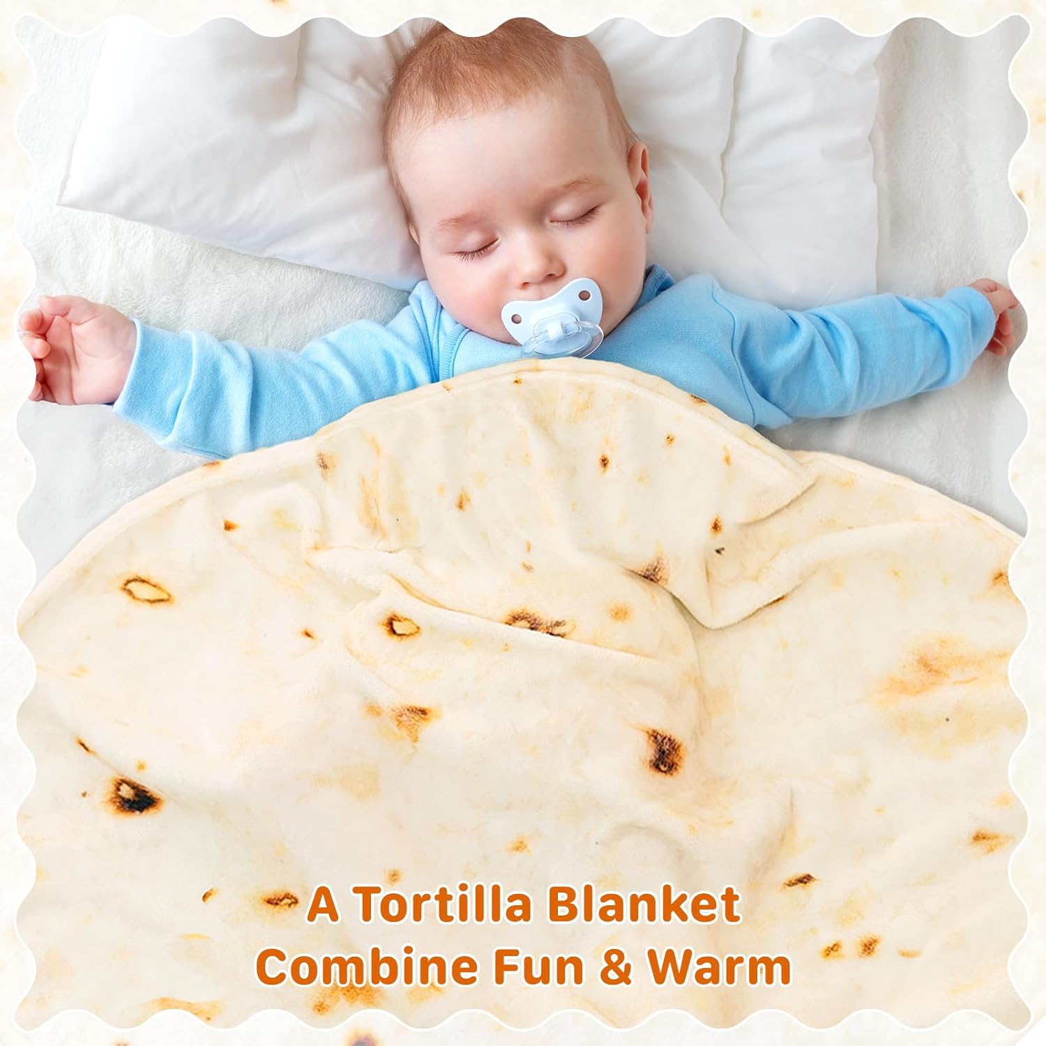 Tortilla Blanket for Baby 285 GSM Soft Flannel Wrap