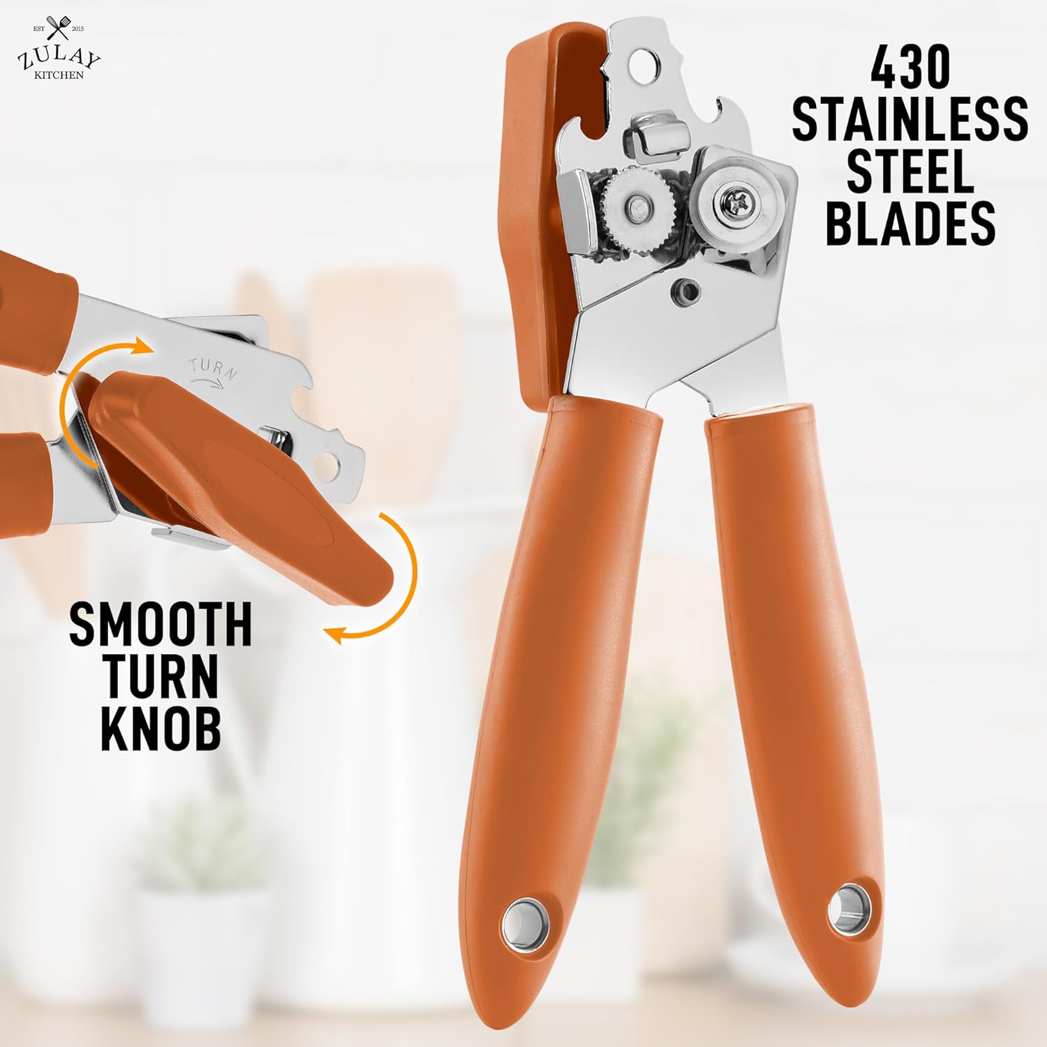 Zulay Kitchen Can Opener - Durable Stainless Steel