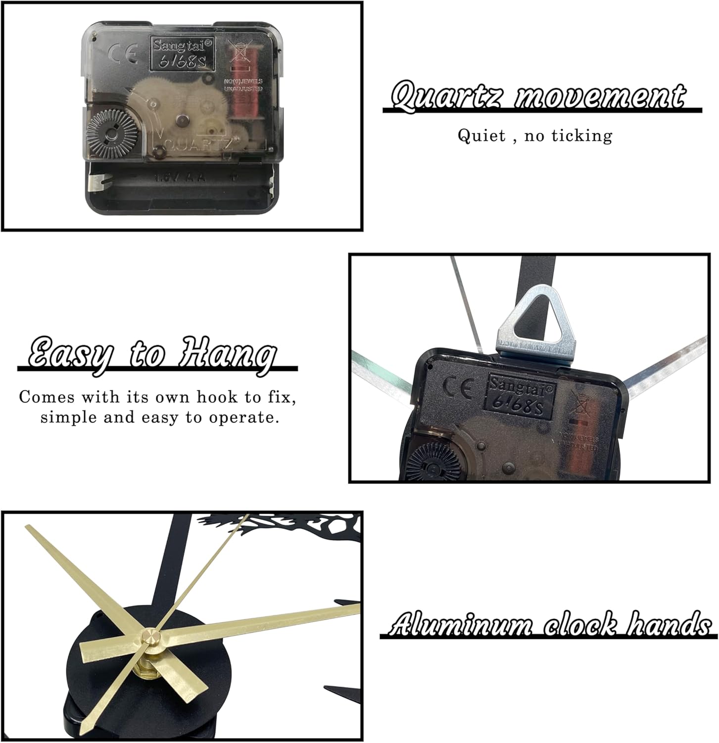 Japanese Wall Clock Unique Samurai Art Decor 15x13x14 Inches