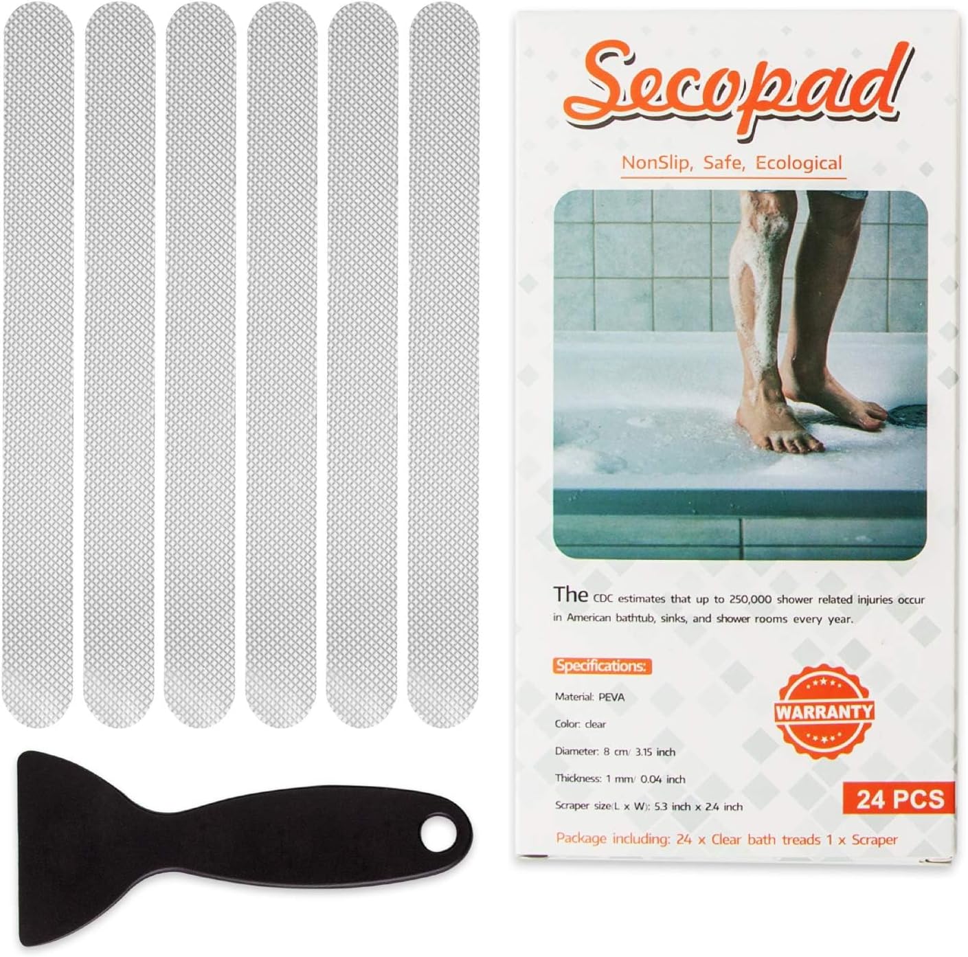 Secopad Anti Slip Shower Stickers Set
