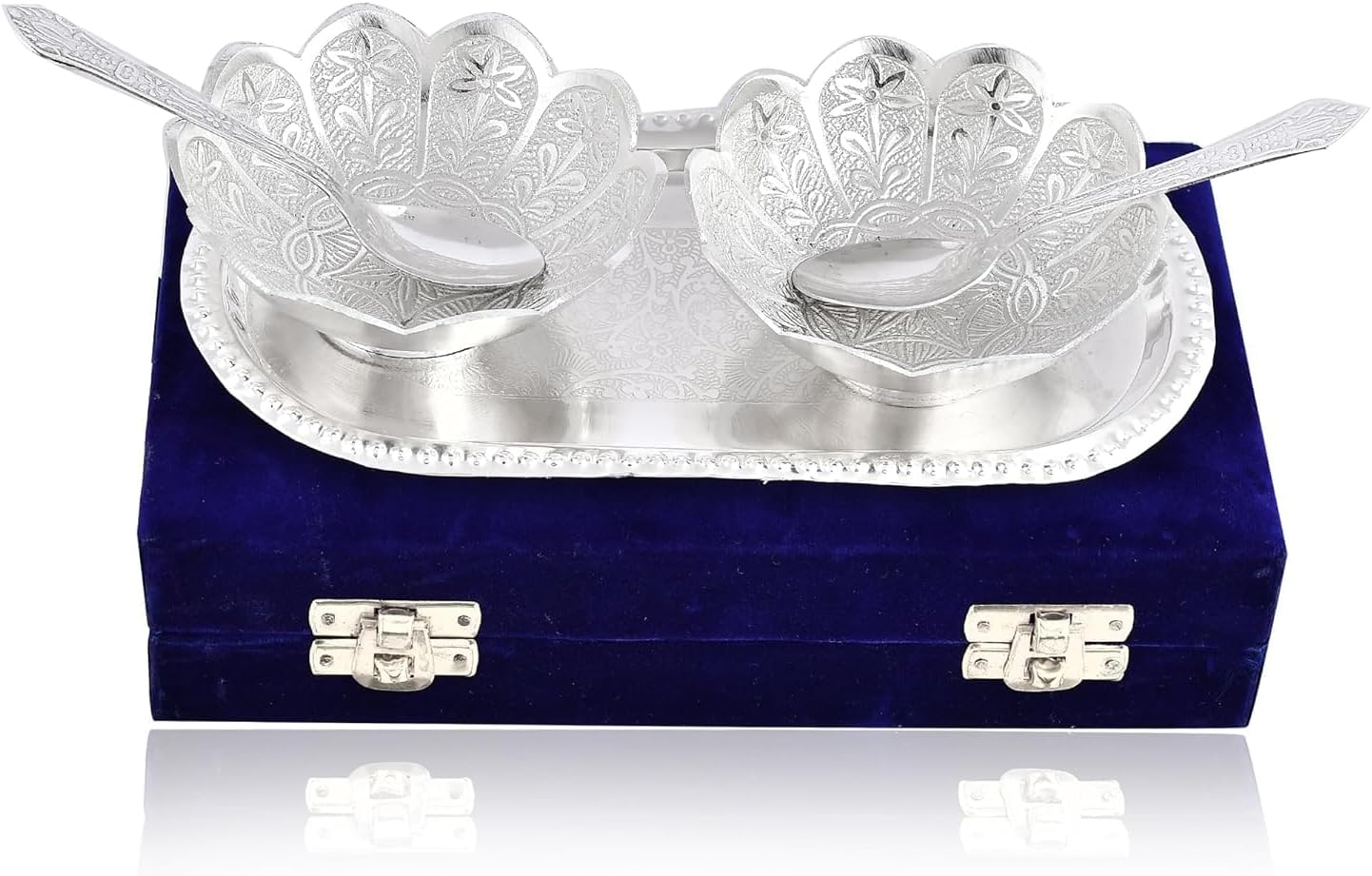 NOBILITY Silver Plated Bowl Spoon Set for Gifting