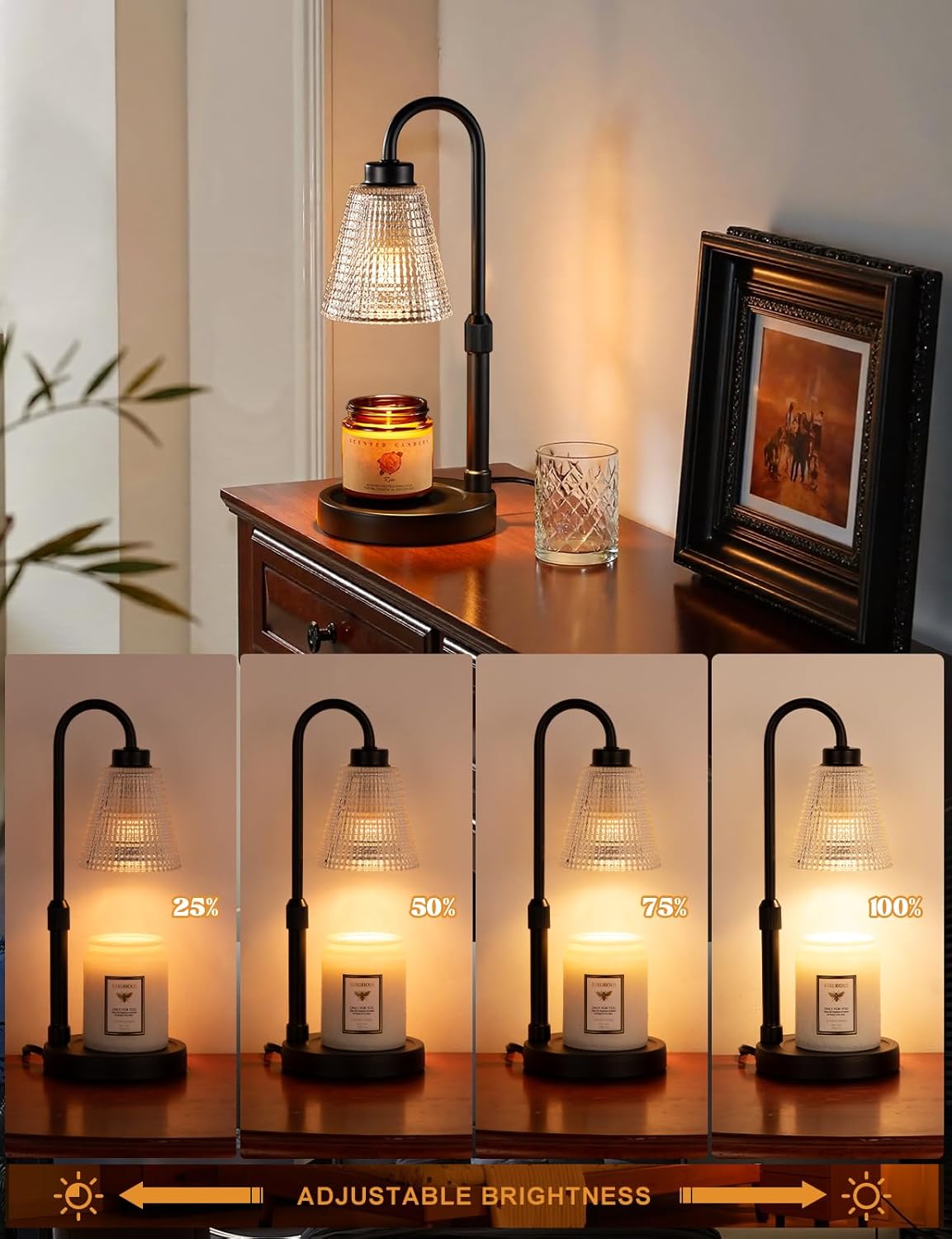 Innqoo Candle Warmer Lamp with Timer and Dimmer