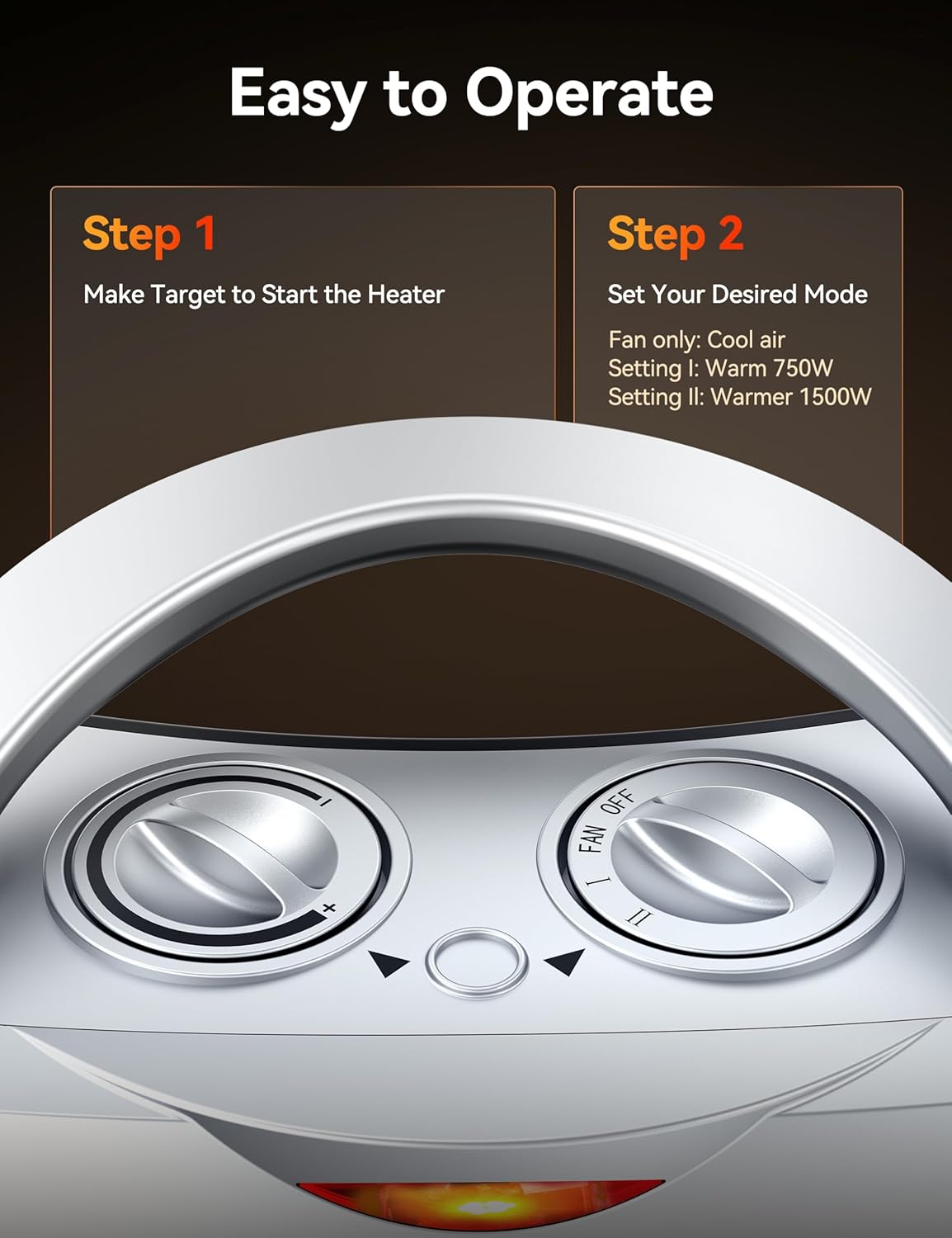 GiveBest Portable Electric Heater with Thermostat