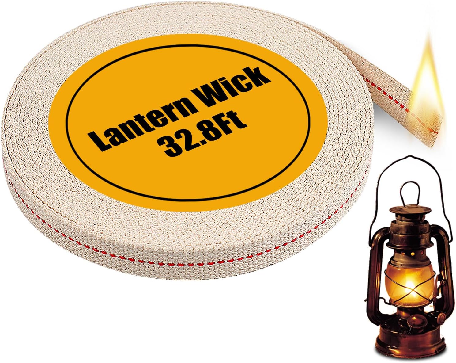 Ninsula 328 Feet Oil Lamp Wicks 12 Inch Wide Replacement Wicks