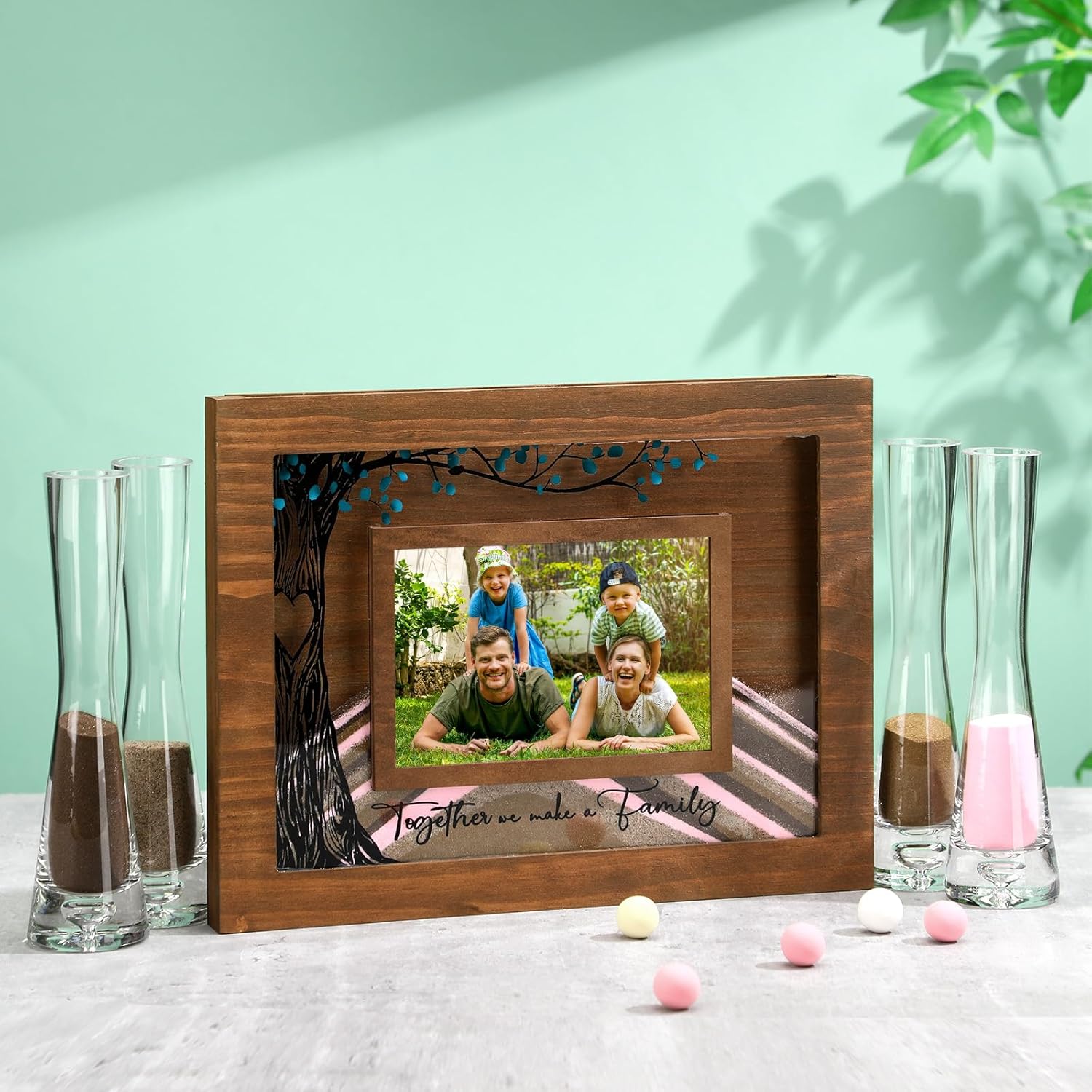 Qunclay Blended Family Unity Sand Ceremony Kit