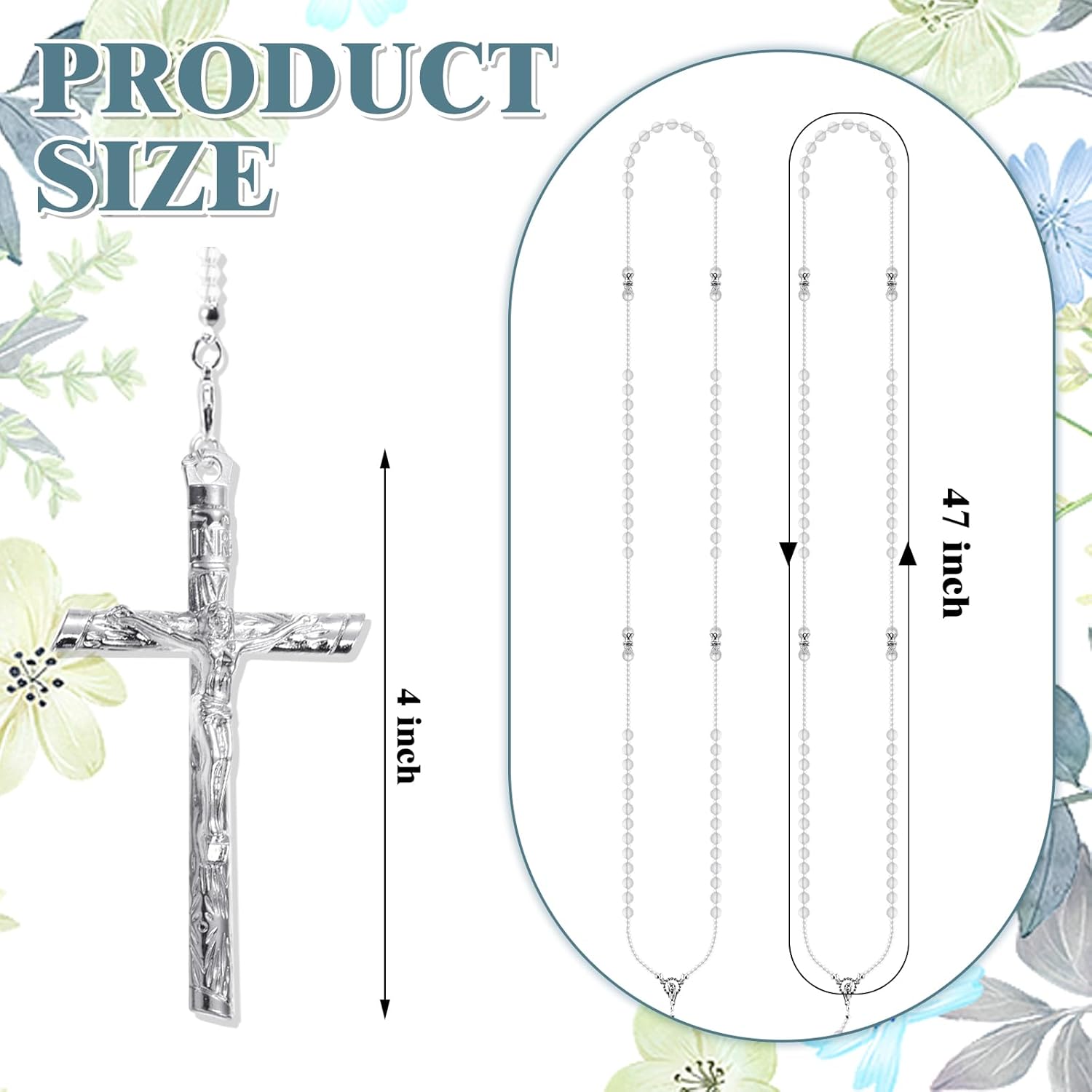 Nosiny Silver Wedding Lasso Handcrafted Cross