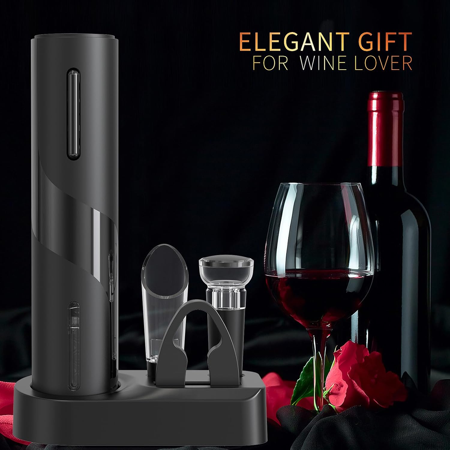 Foibong 4-in-1 Electric Wine Opener Set