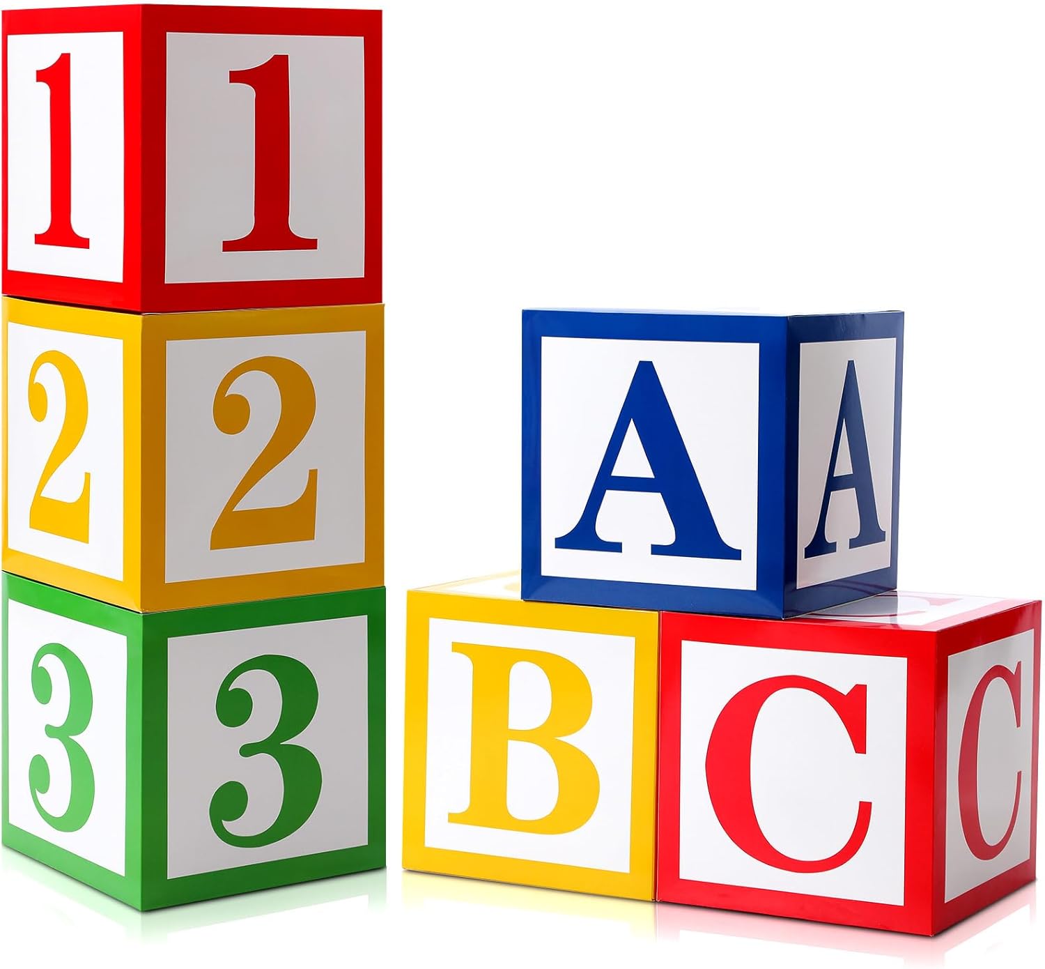 Kolldenn ABC 123 Party Decor Balloon Boxes Set