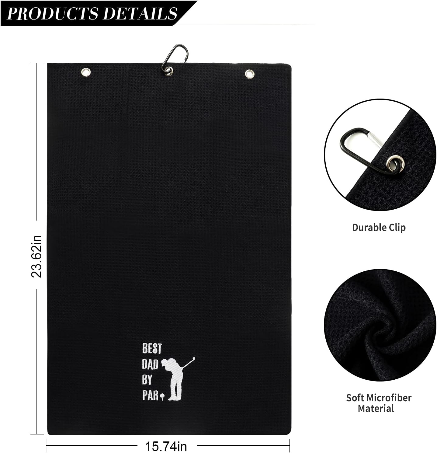 Funny Dad By Par Golf Towel for Fathers Day