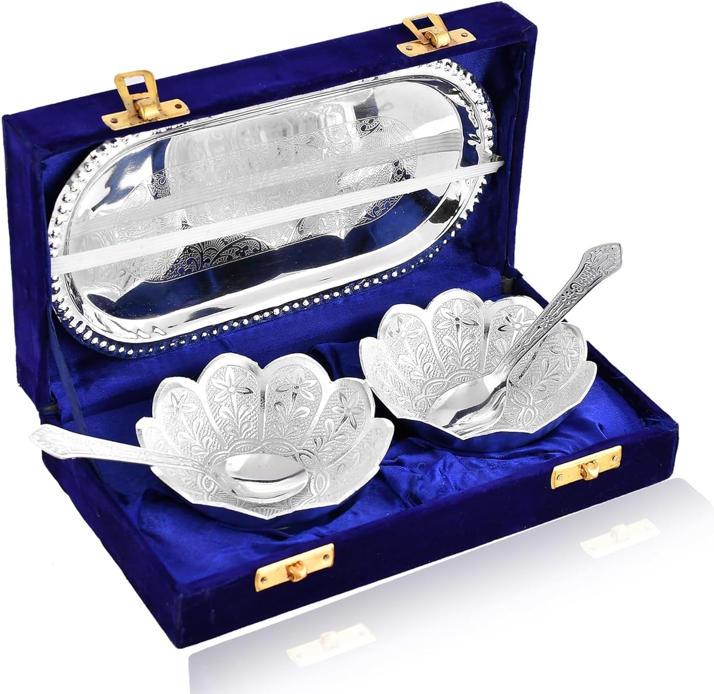 NOBILITY Silver Plated Bowl Spoon Set for Gifting