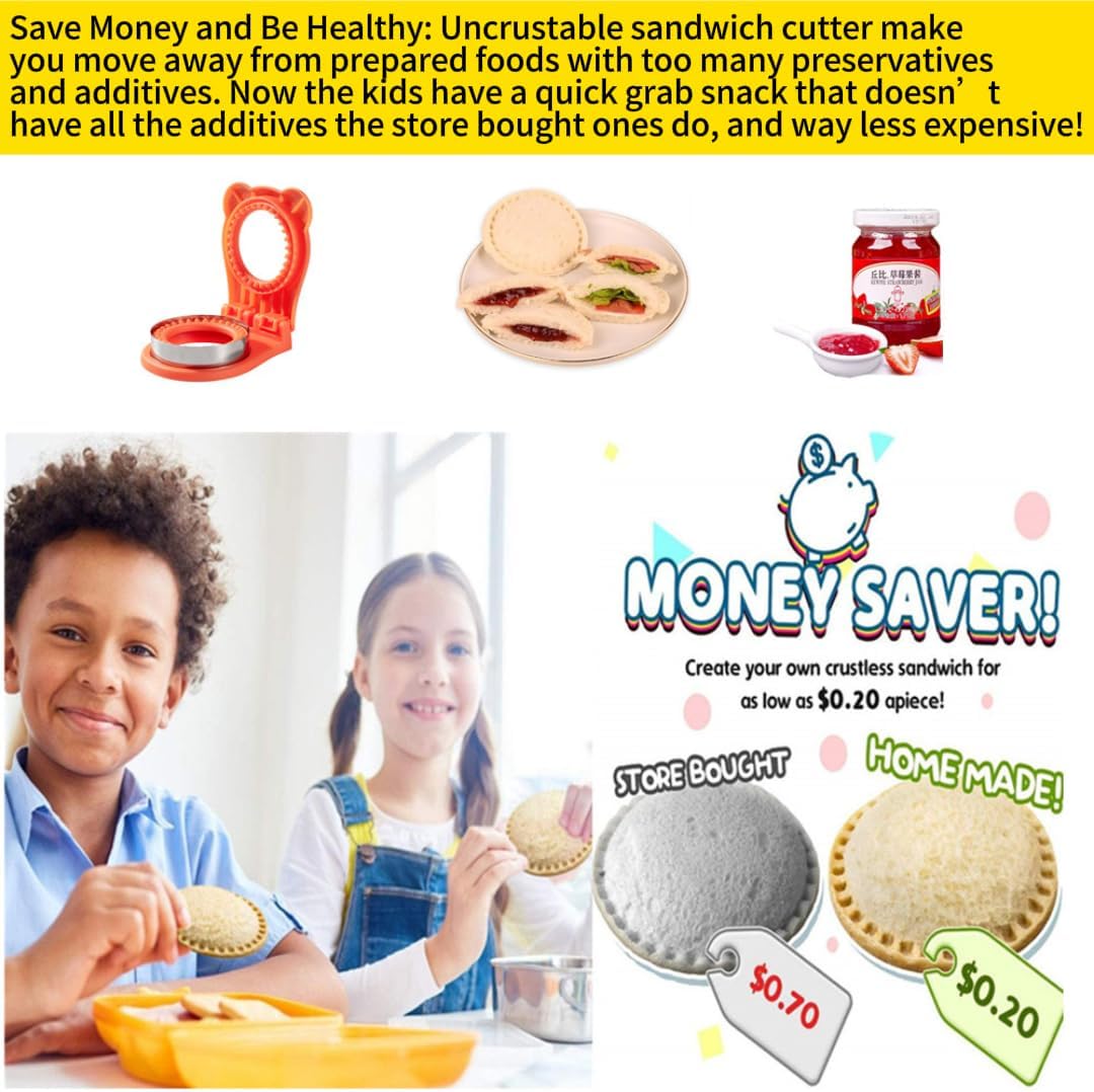 Uncrustable Sandwich Maker Orange 37 Inch Pocket Shape