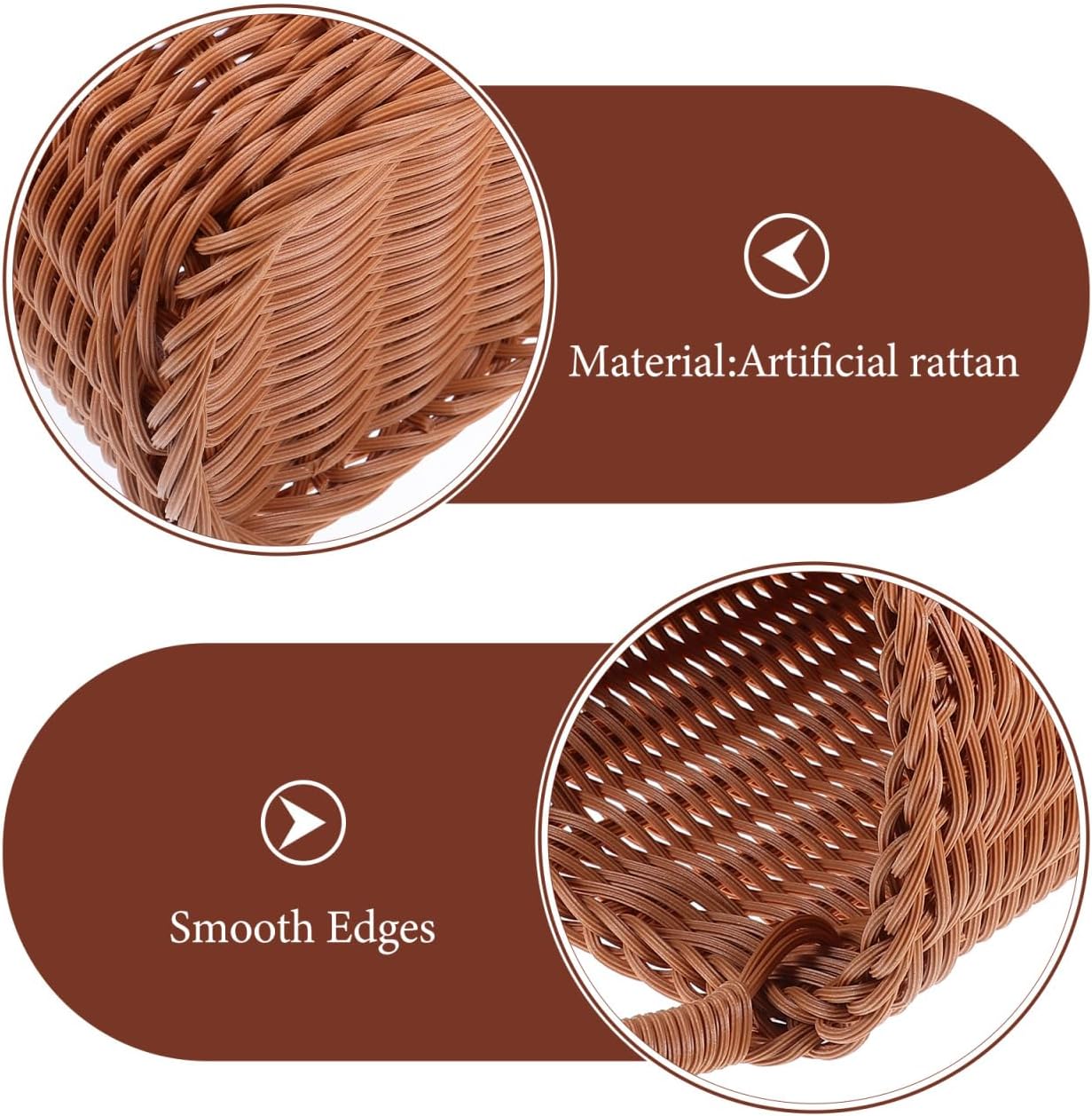 Angoily Hanging Wicker Basket for Home and Outdoor Use