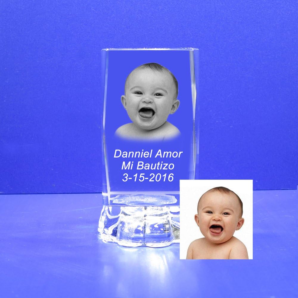 Personalized 12-Piece Photo Crystal Cube with LED Light