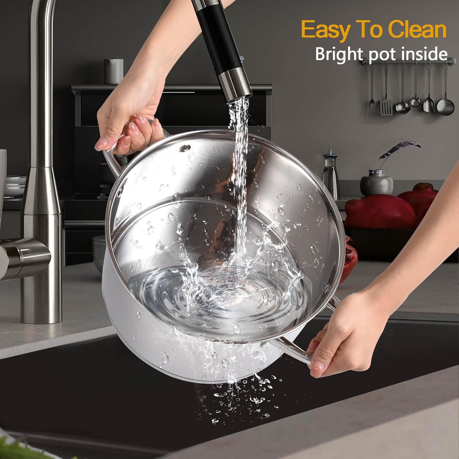 Stainless Steel Stock Pot 8 Qt With Lid