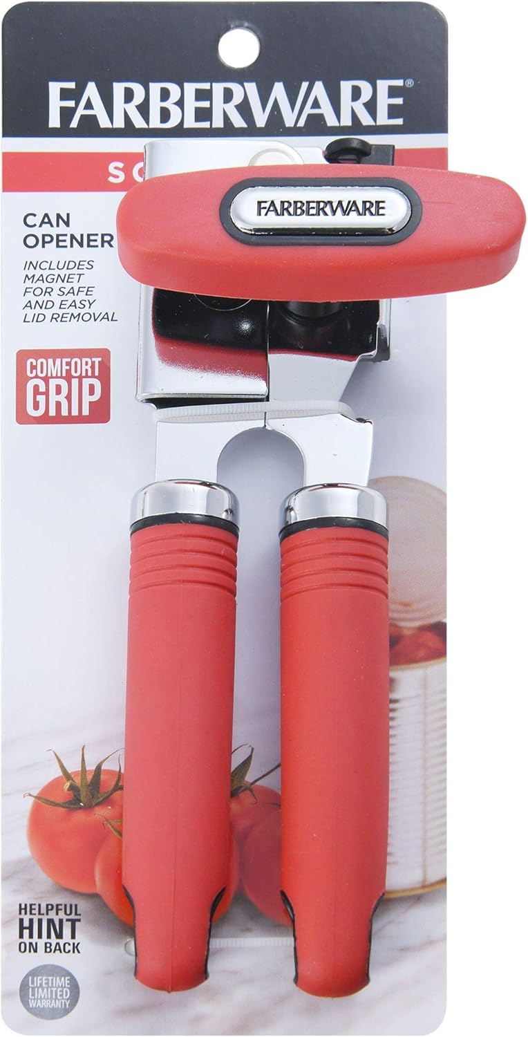 Farberware Soft Grips Can Opener Red One Size