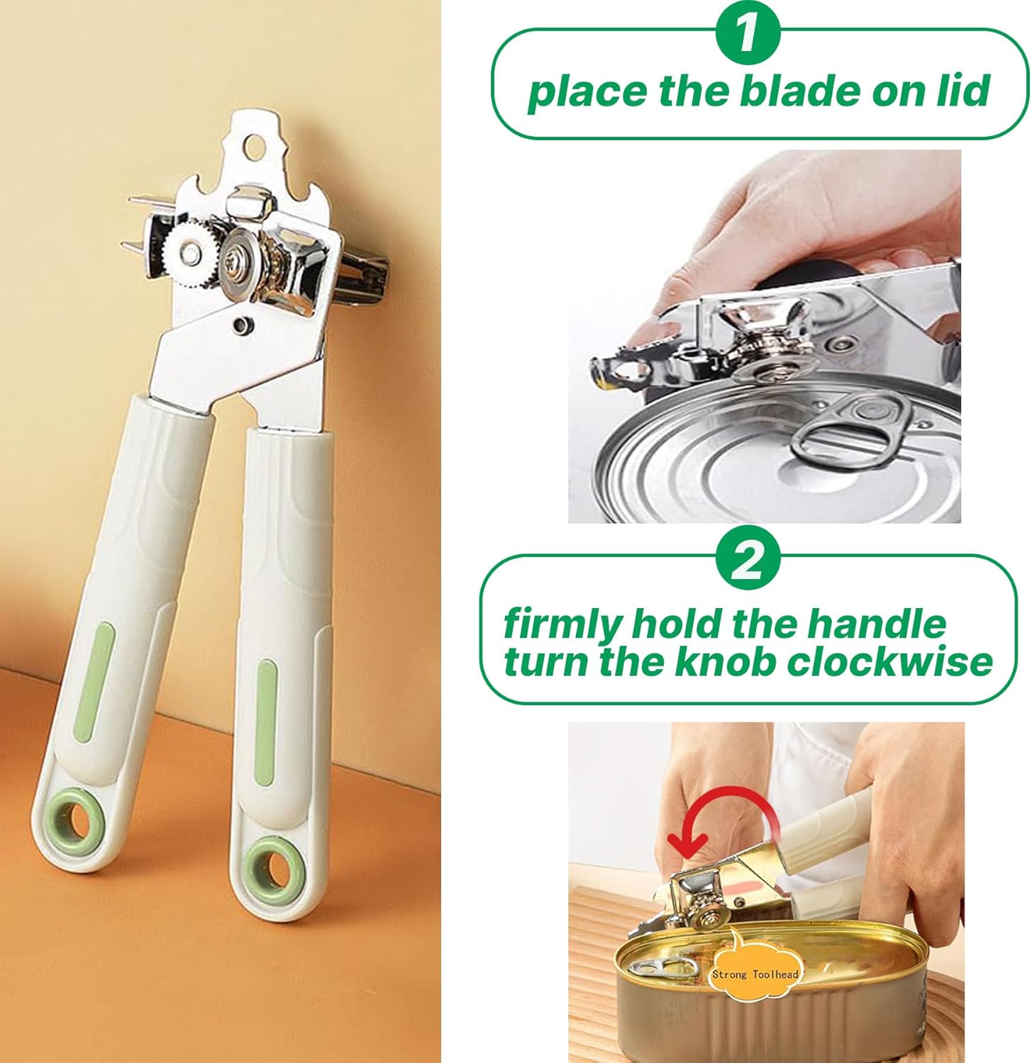 2 in 1 Safety Can Opener and Bottle Opener