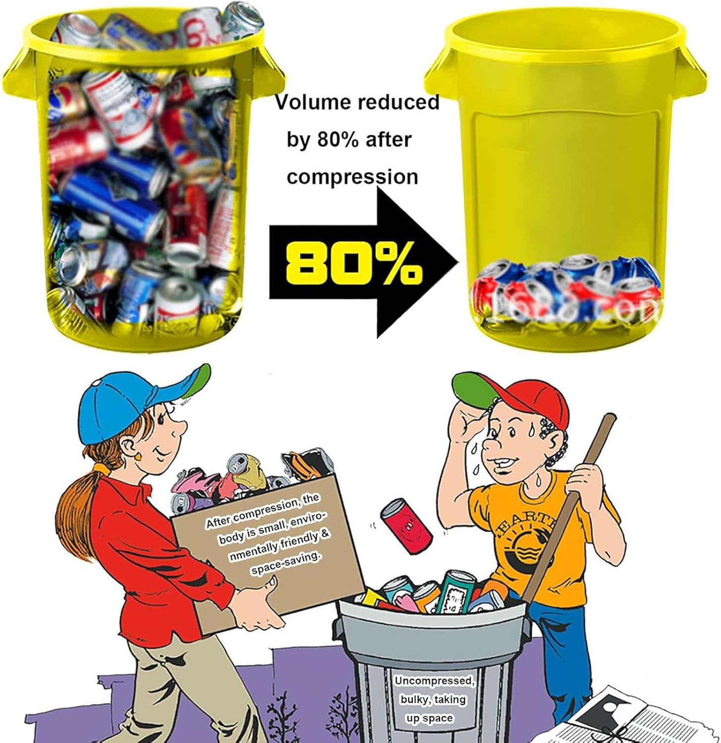 12 16oz Electric Metal Can Crusher with Bottle Opener